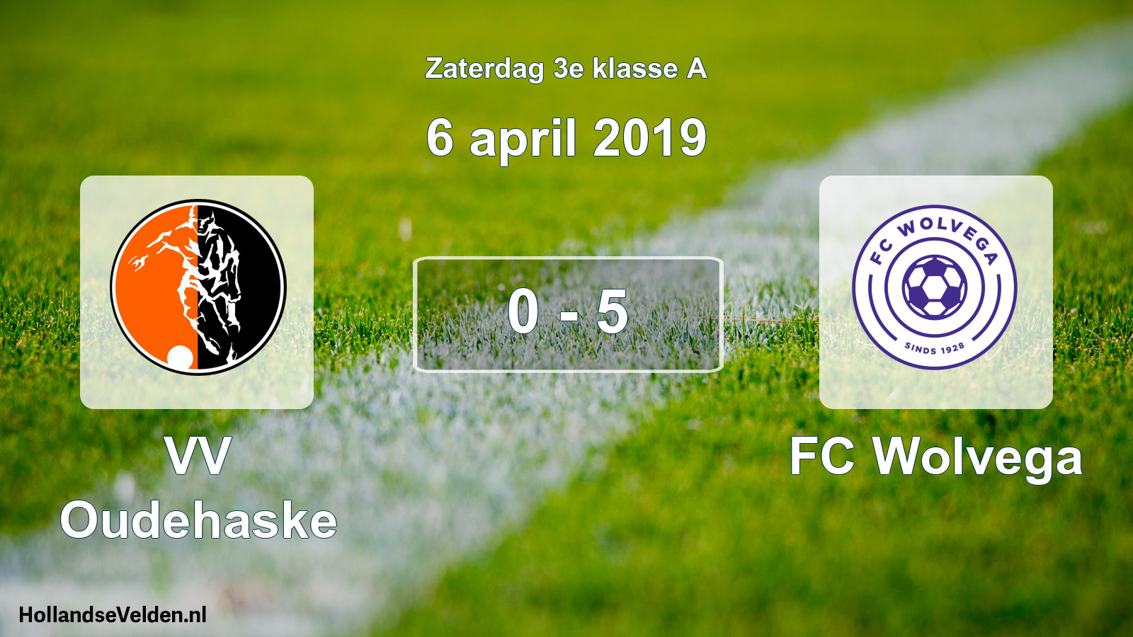 Total number of matches played: VV Oudehaske - FC Wolvega 0 - 5 (6 April 2019)