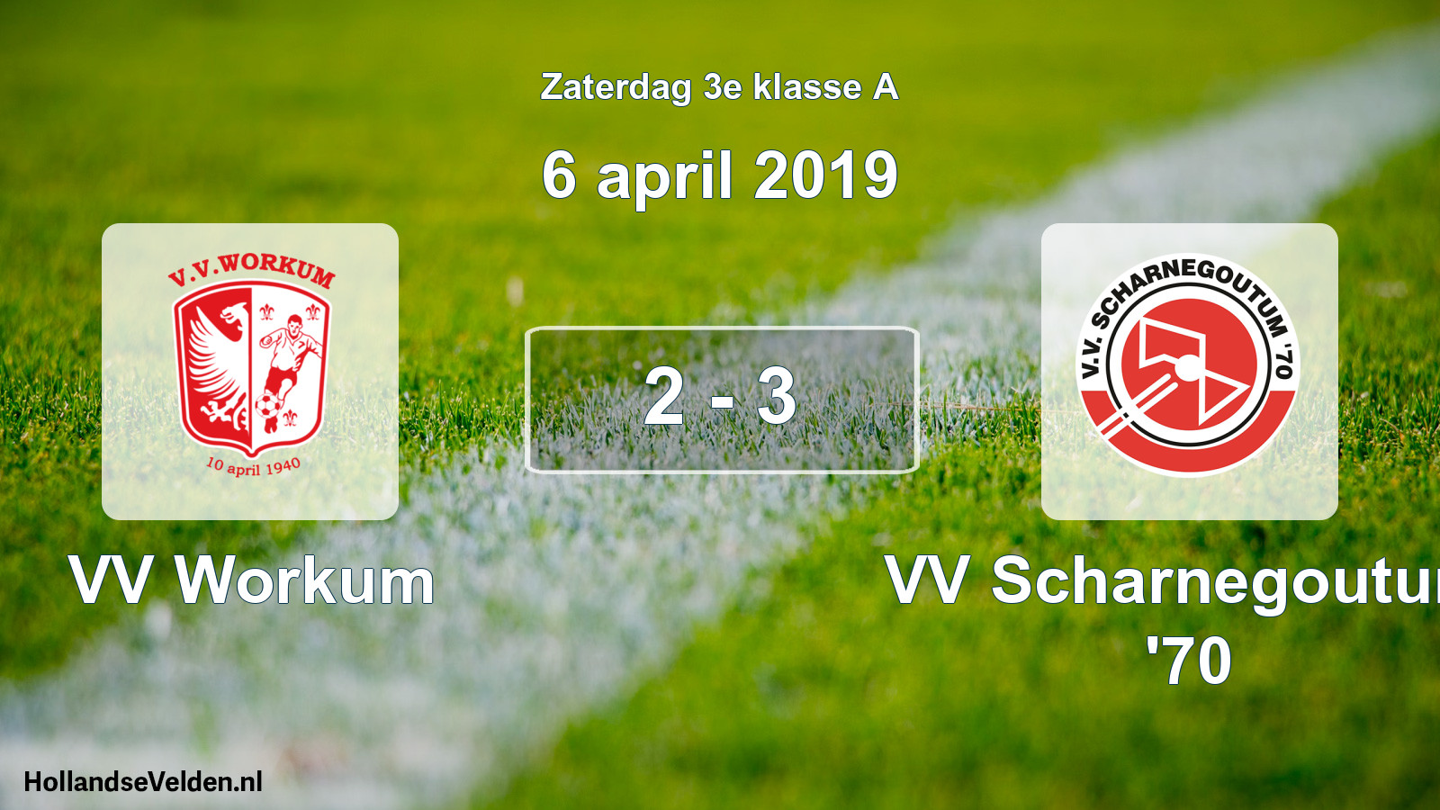 Total number of matches played: VV Workum - VV Scharnegoutum '70 2 - 3 (6 April 2019)