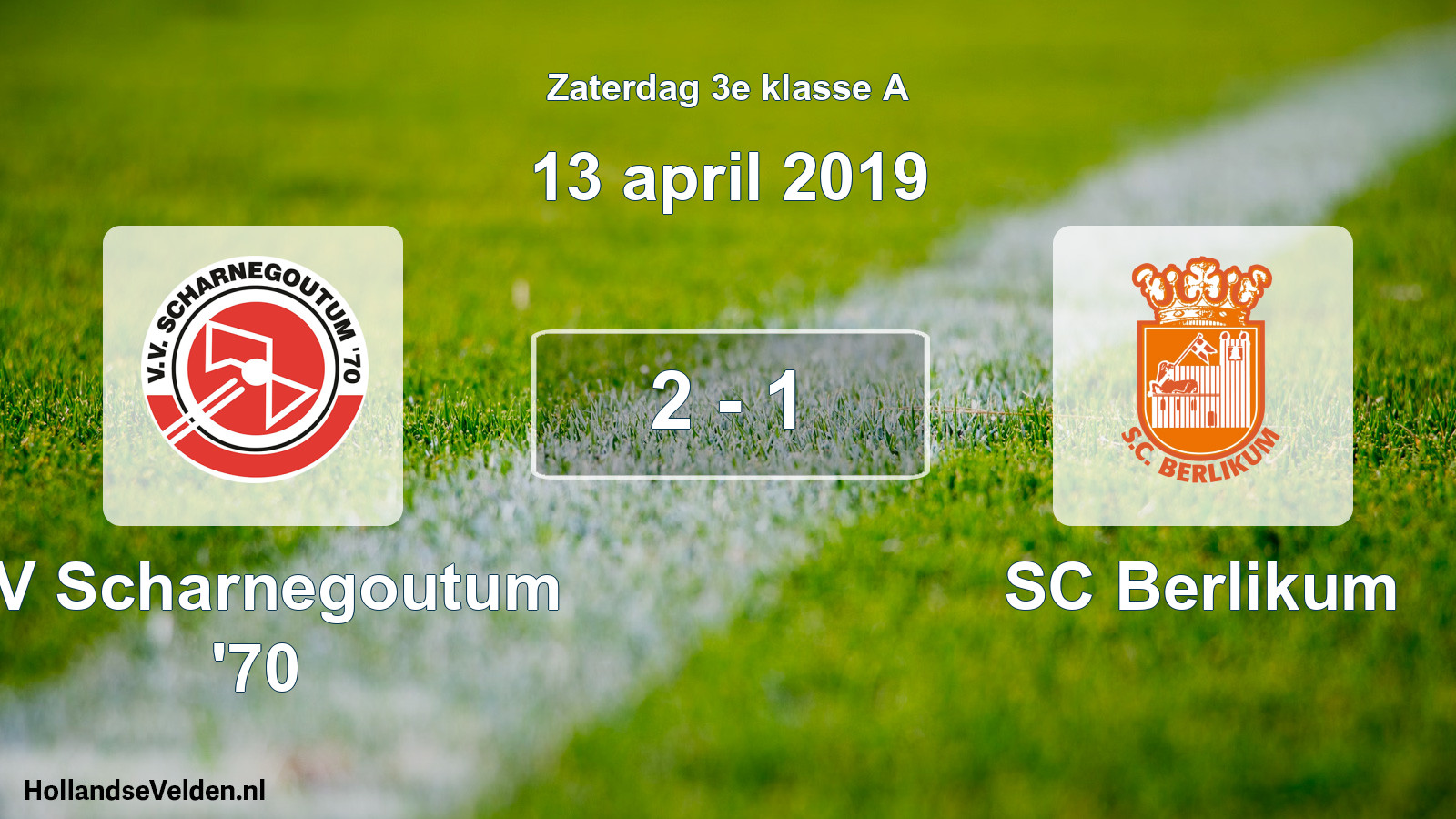 Total number of matches played: VV Scharnegoutum '70 - SC Berlikum 2 - 1 (13 April 2019)