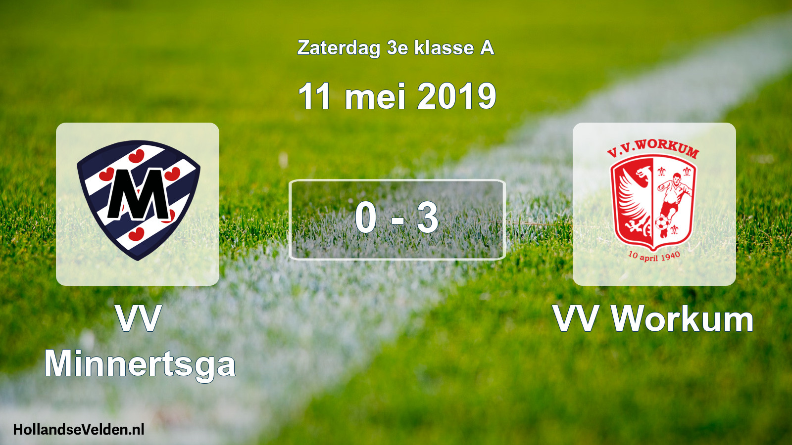 Total number of matches played: VV Minnertsga - VV Workum 0 - 3 (11 May 2019)