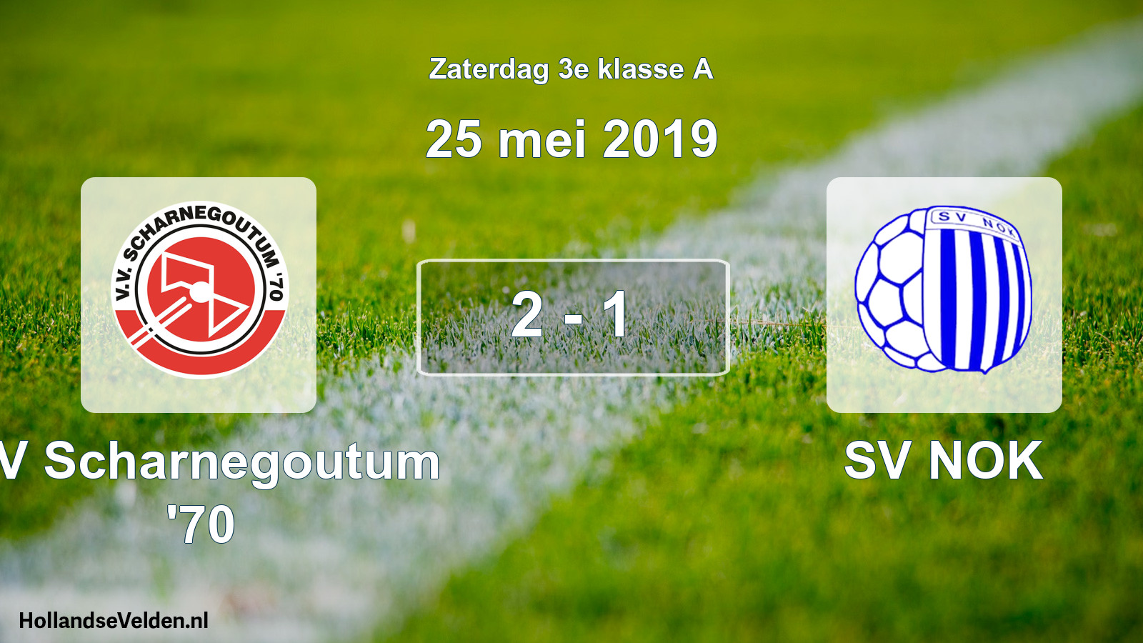 Total number of matches played: VV Scharnegoutum '70 - SV NOK 2 - 1 (25 May 2019)