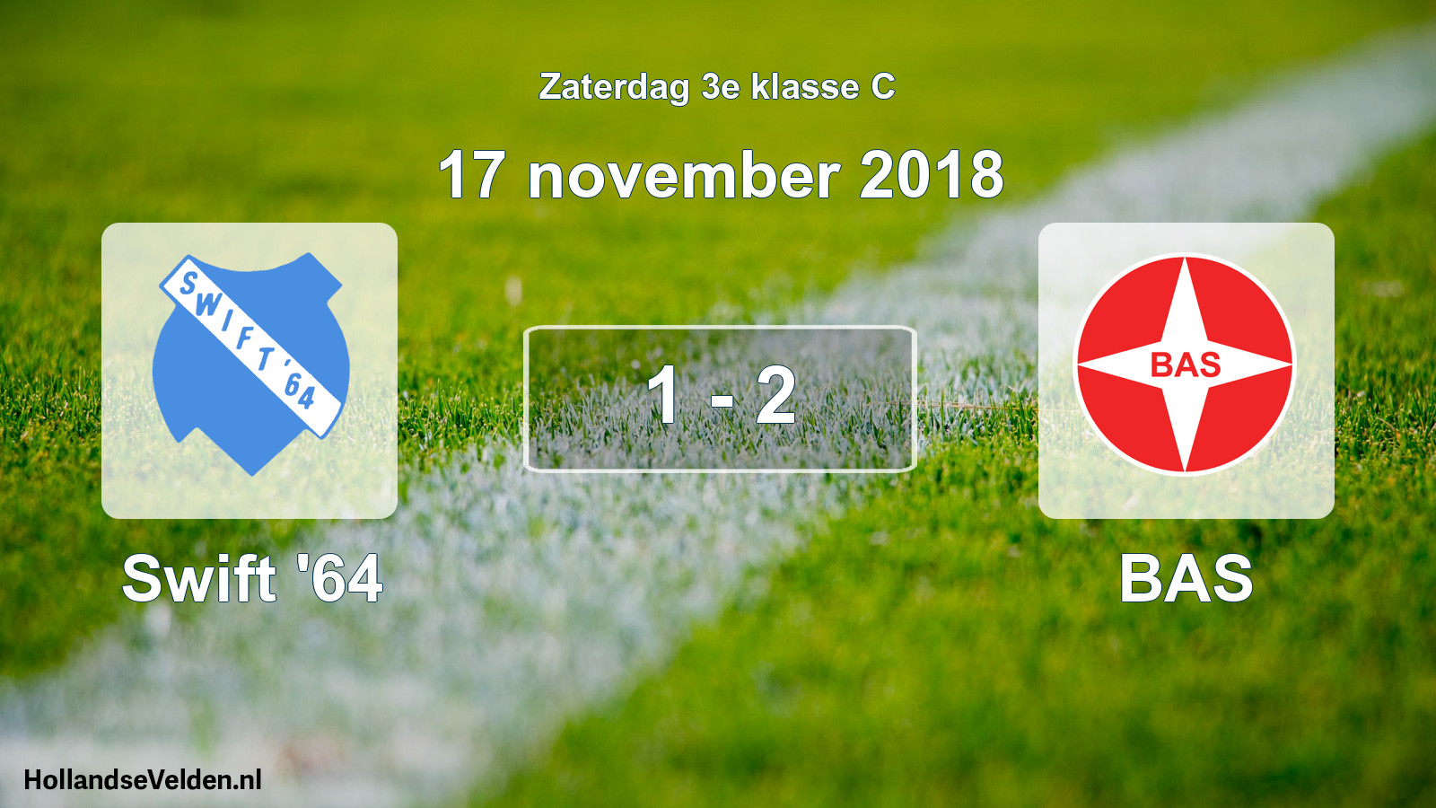 Total number of matches played: Swift '64 - BAS 1 - 2 (17 November 2018)