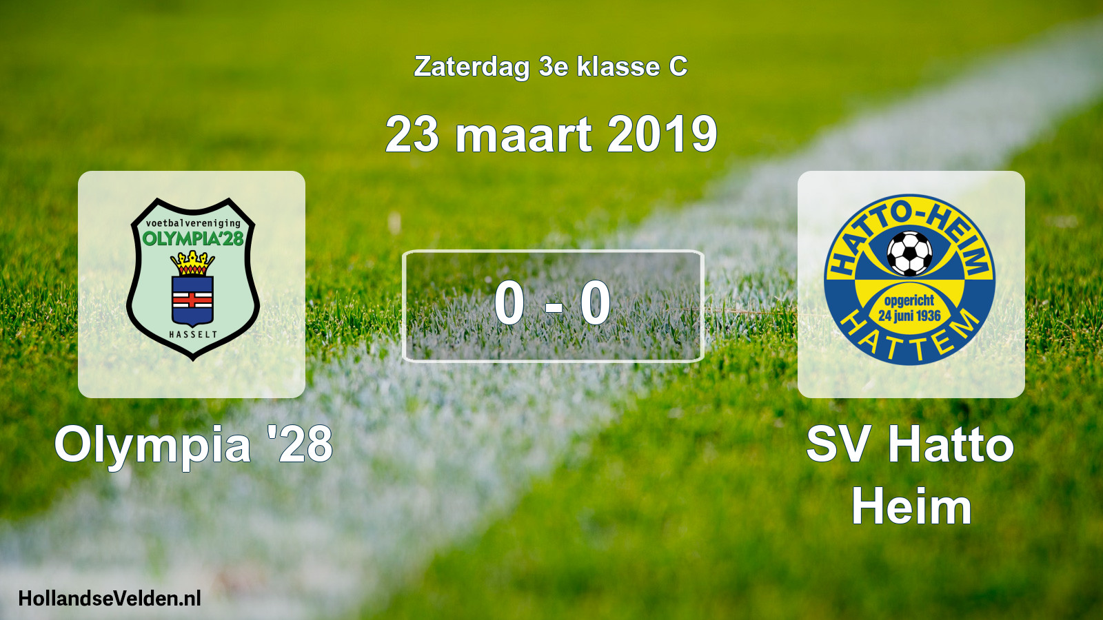 Total number of matches played: Olympia '28 - SV Hatto Heim 0 - 0 (23 March 2019)