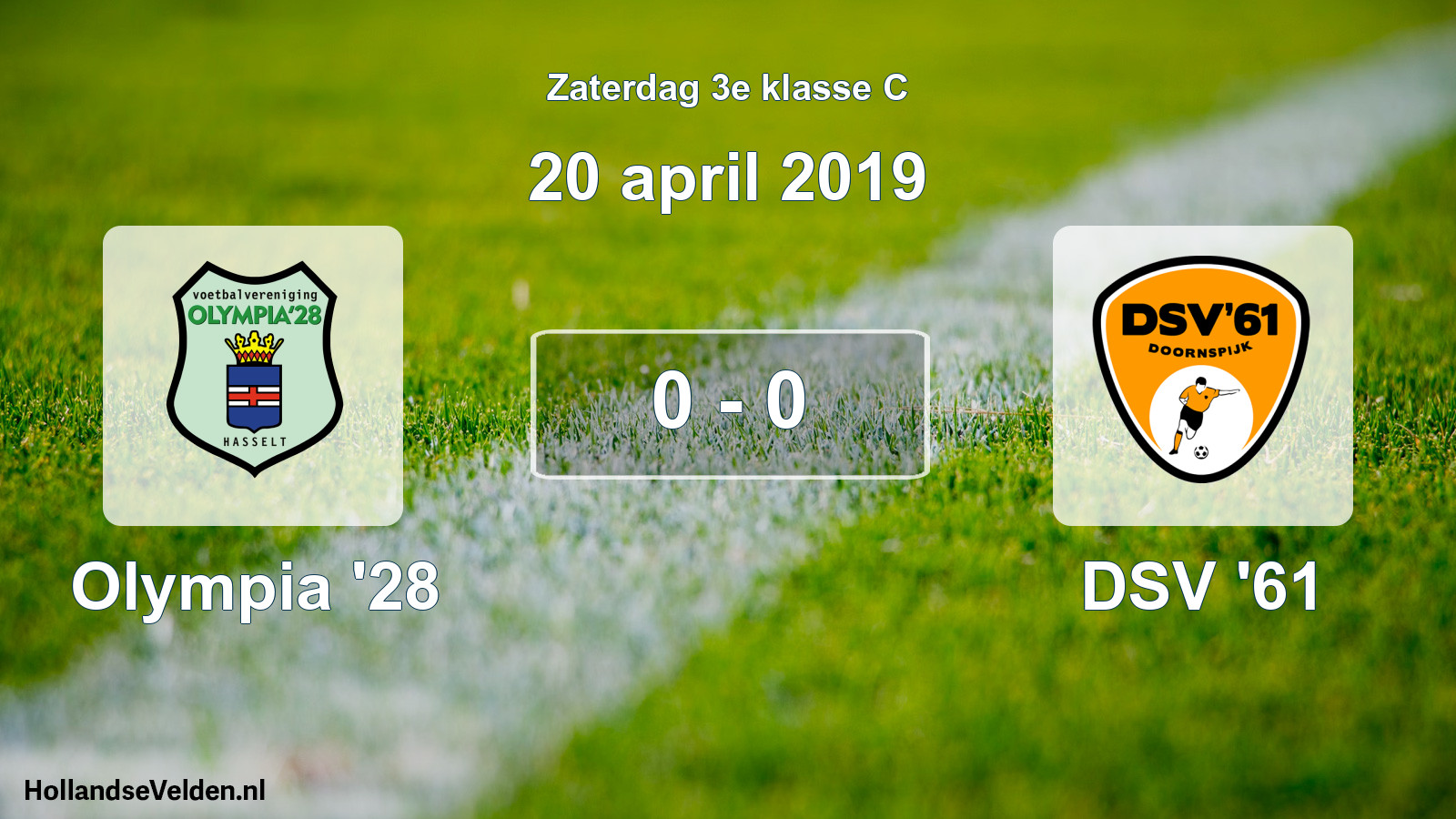 Total number of matches played: Olympia '28 - DSV '61 0 - 0 (20 April 2019)