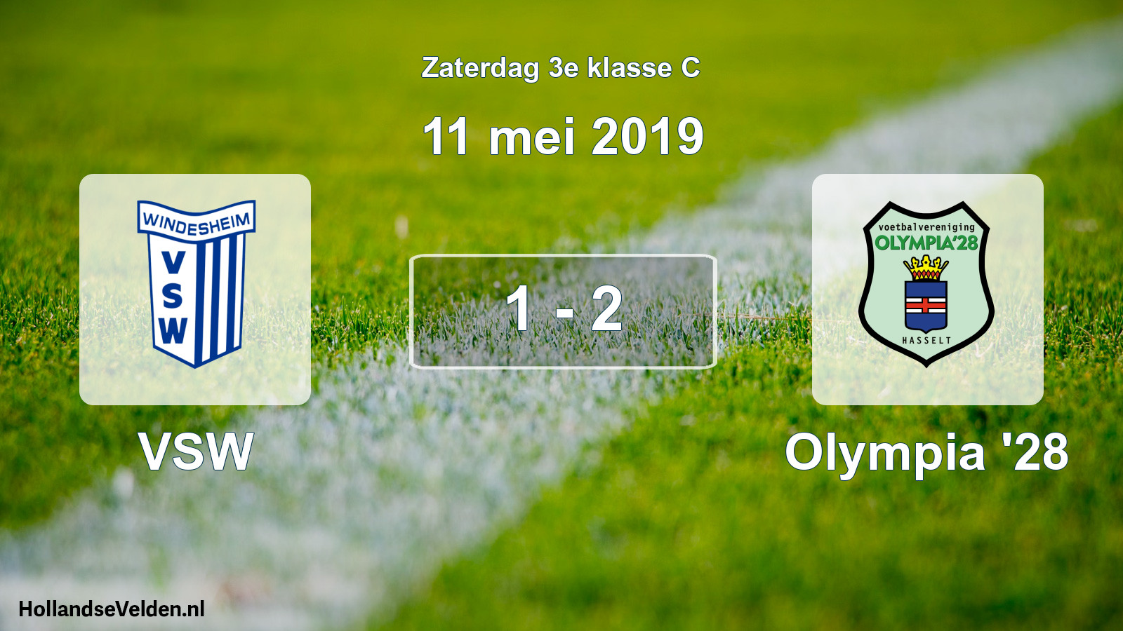 Total number of matches played: VSW - Olympia '28 1 - 2 (11 May 2019)