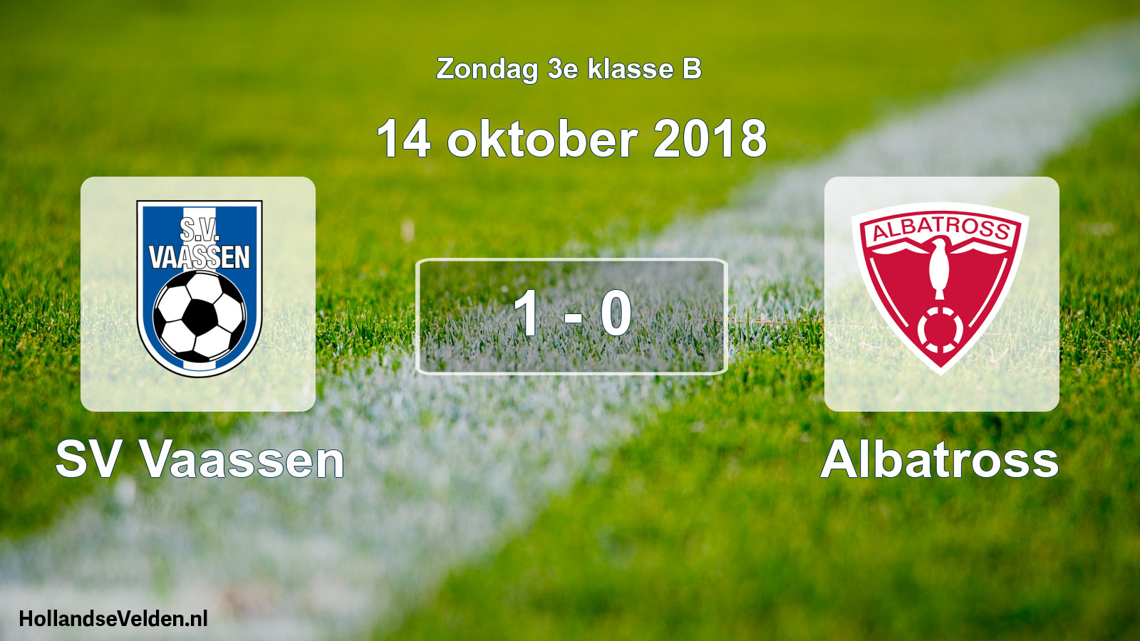 Total number of matches played: SV Vaassen - Albatross 1 - 0 (14 October 2018)