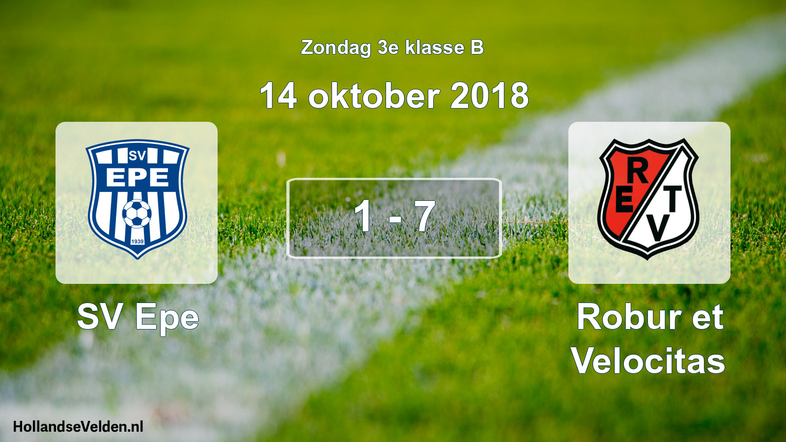 Total number of matches played: SV Epe - Robur et Velocitas 1 - 7 (14 October 2018)