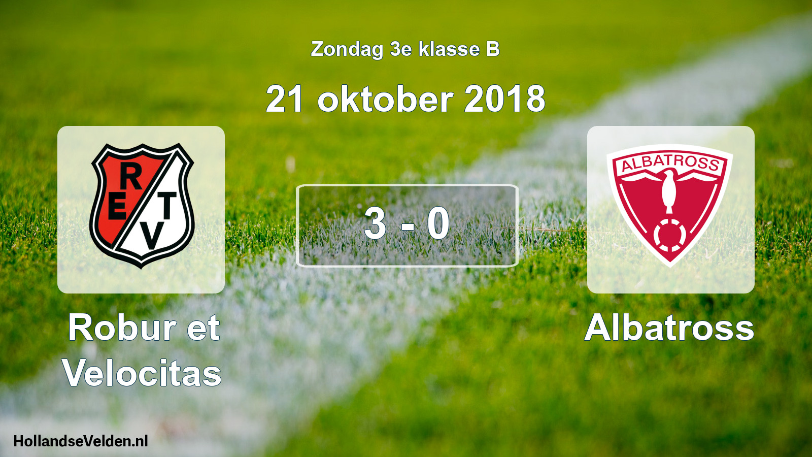 Total number of matches played: Robur et Velocitas - Albatross 3 - 0 (21 October 2018)