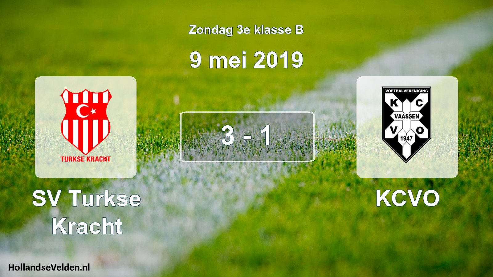 Total number of matches played: SV Turkse Kracht - KCVO 3 - 1 (9 May 2019)
