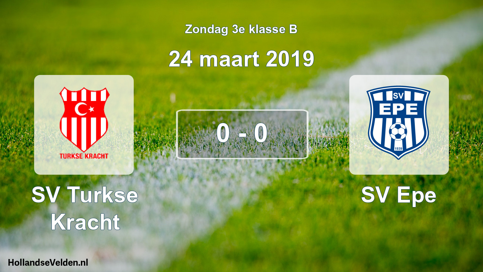 Total number of matches played: SV Turkse Kracht - SV Epe 0 - 0 (24 March 2019)