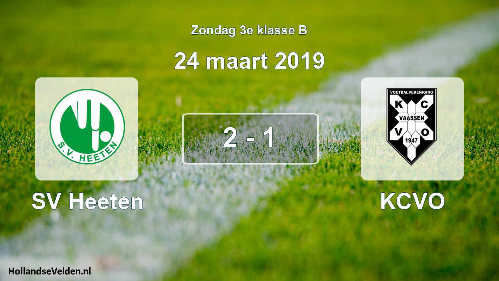 Total number of matches played: SV Heeten - KCVO 2 - 1 (24 March 2019)