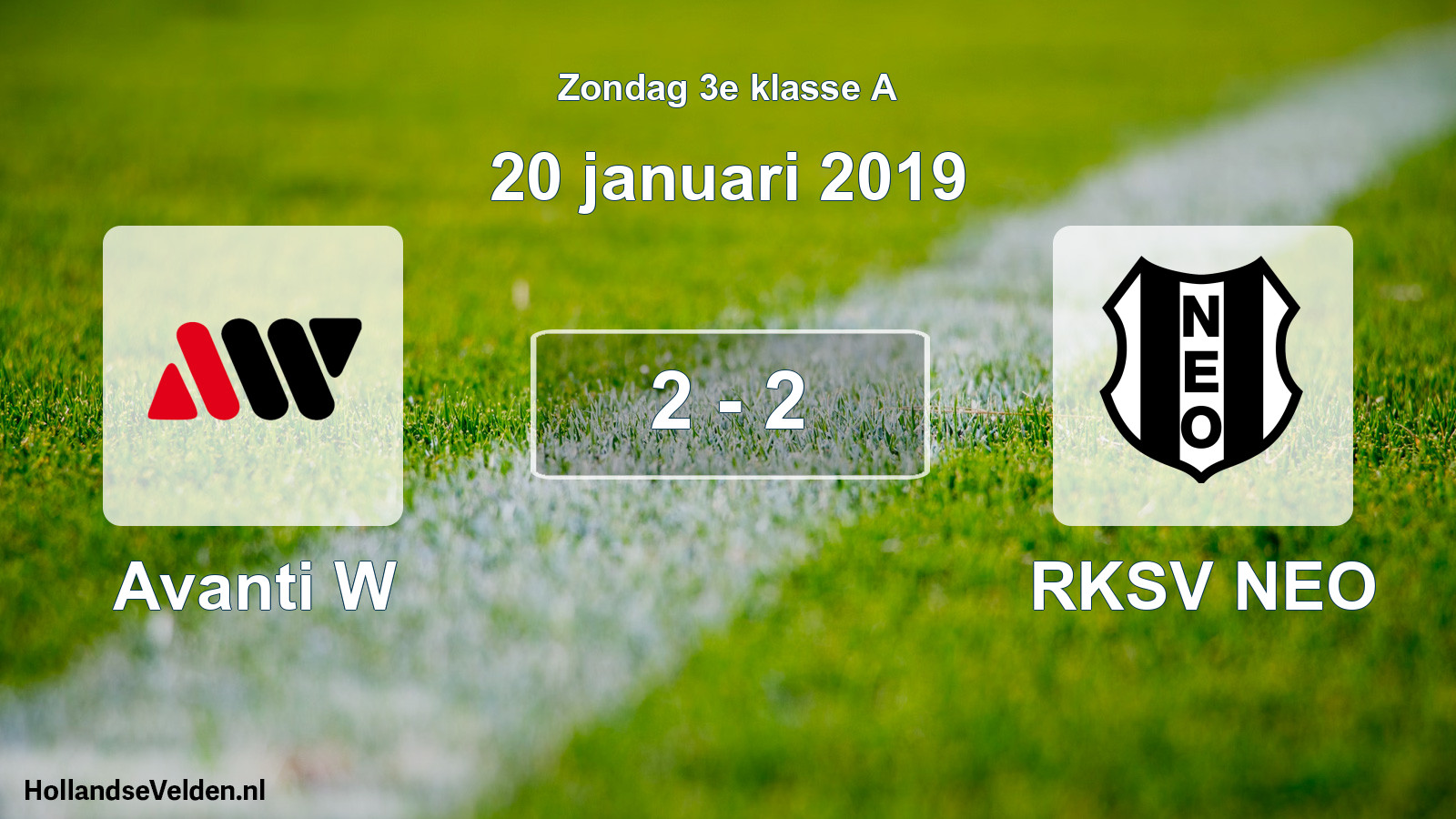 Total number of matches played: Avanti W - RKSV NEO 2 - 2 (20 January 2019)