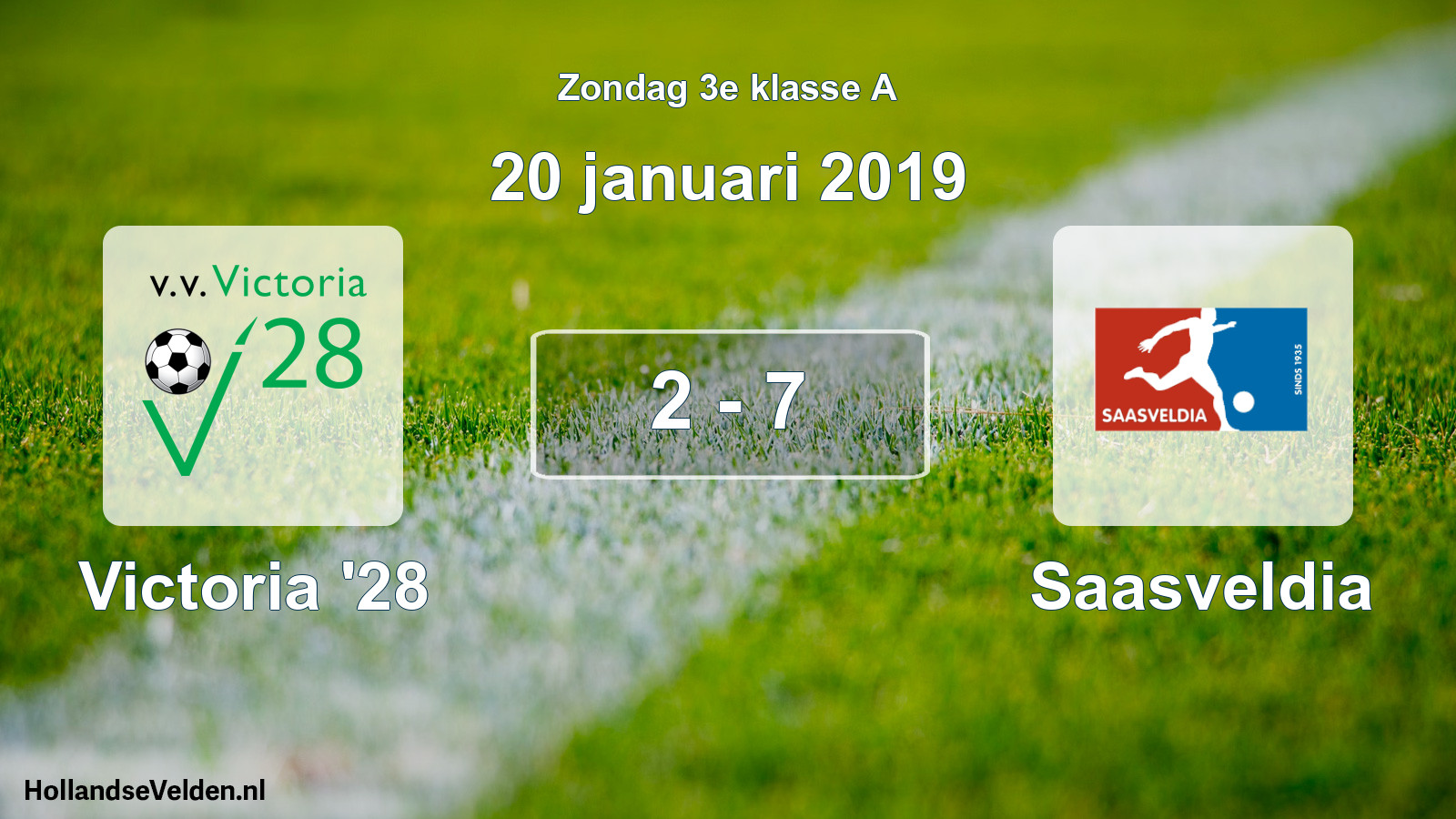 Total number of matches played: Victoria '28 - Saasveldia 2 - 7 (20 January 2019)