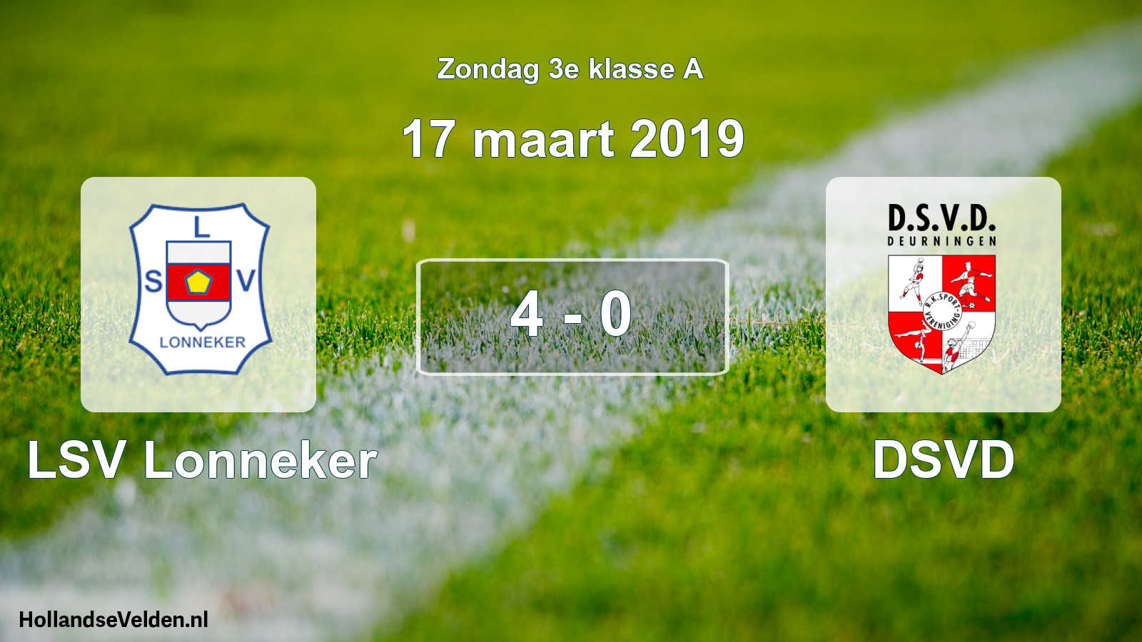 Total number of matches played: LSV Lonneker - DSVD 4 - 0 (17 March 2019)