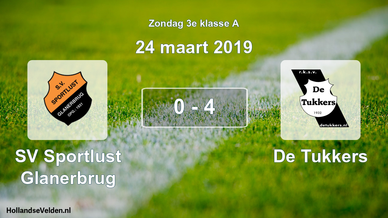 Total number of matches played: SV Sportlust Glanerbrug - De Tukkers 0 - 4 (24 March 2019)
