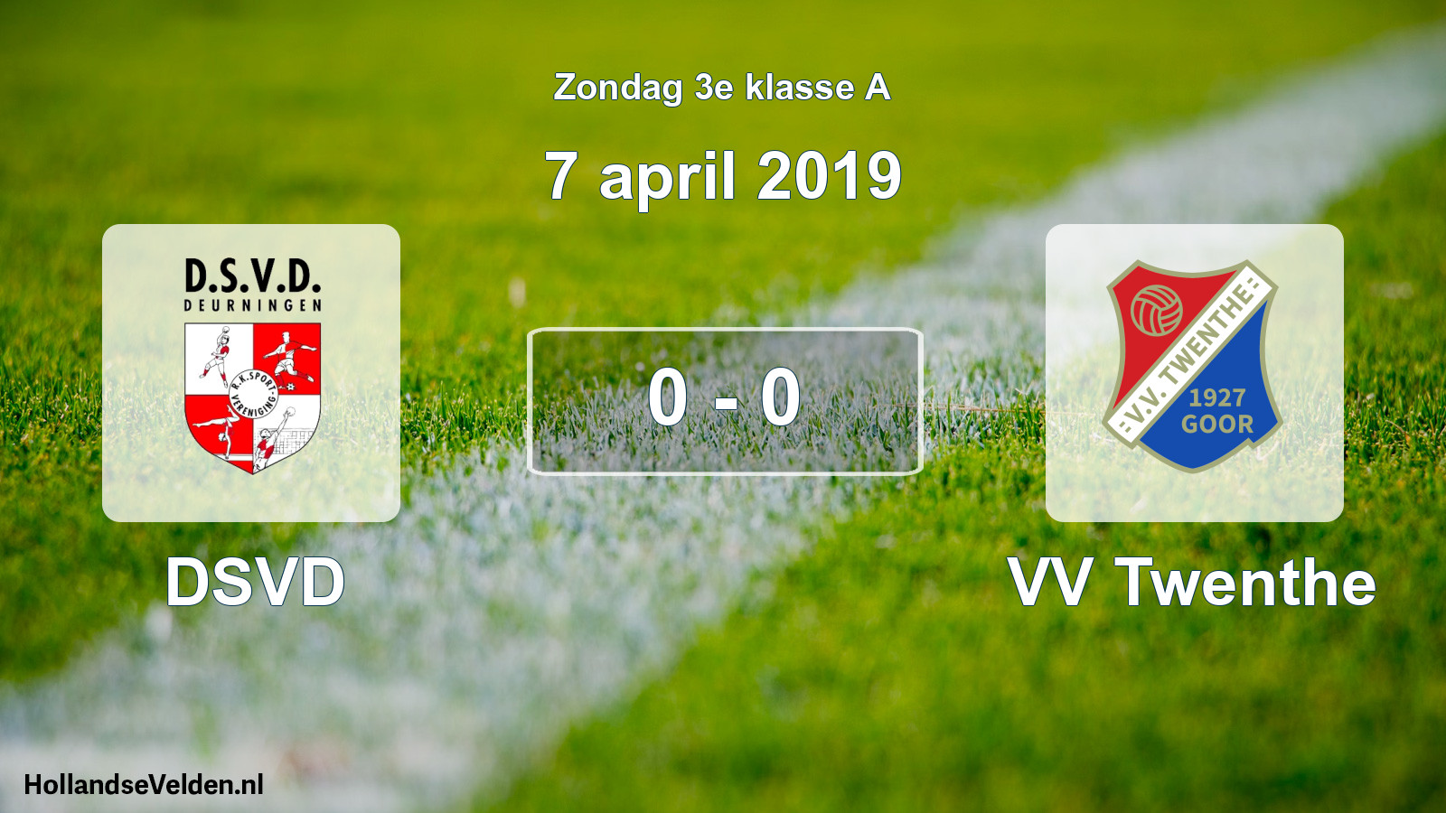 Total number of matches played: DSVD - VV Twenthe 0 - 0 (7 April 2019)