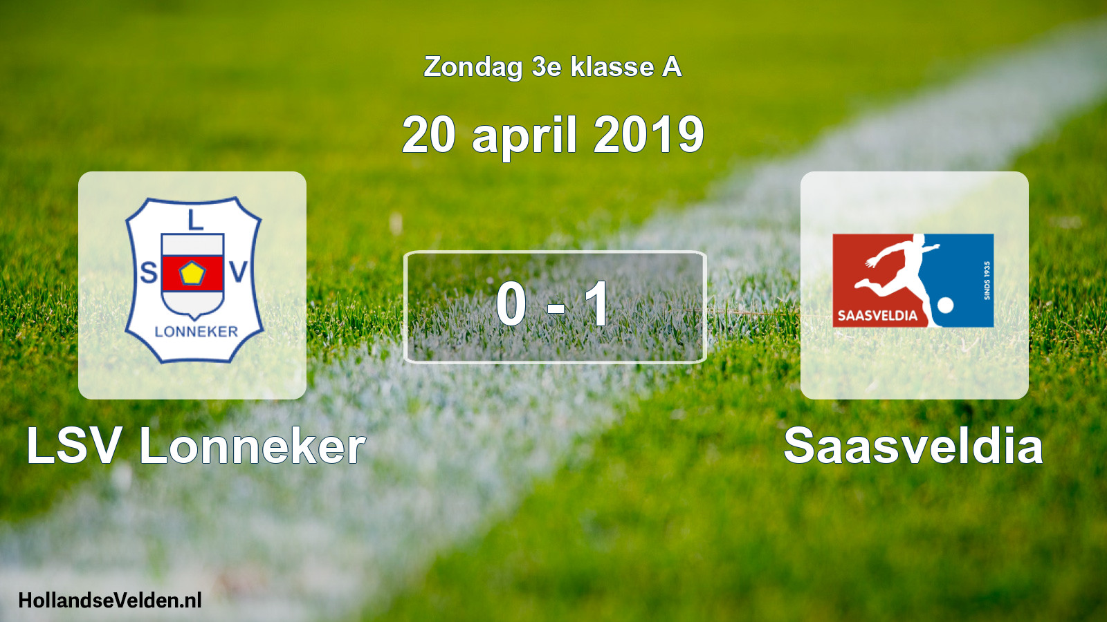 Total number of matches played: LSV Lonneker - Saasveldia 0 - 1 (20 April 2019)