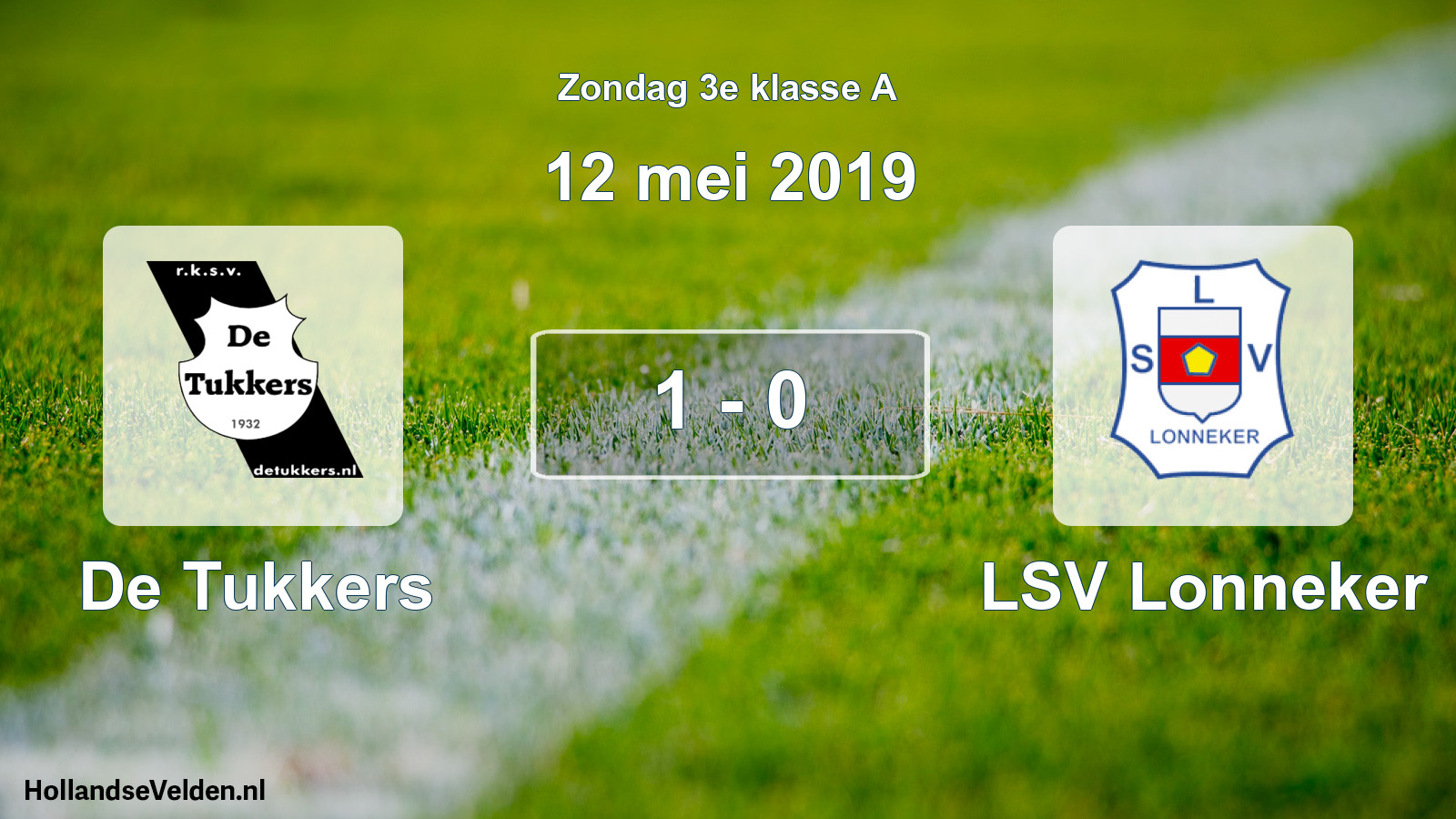 Total number of matches played: De Tukkers - LSV Lonneker 1 - 0 (12 May 2019)