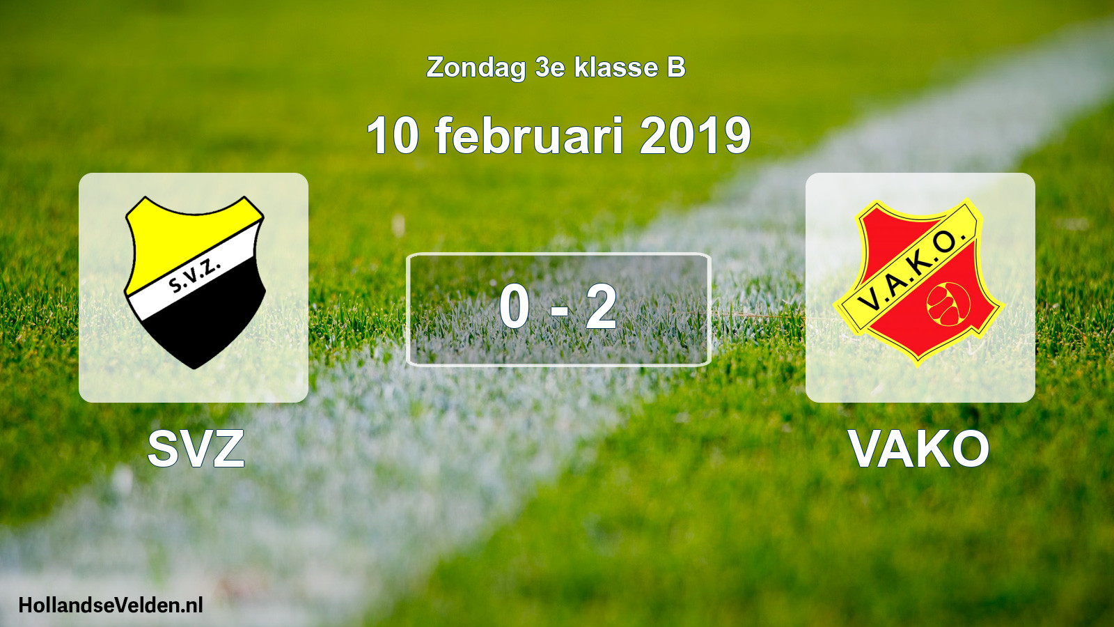 Total number of matches played: SVZ - VAKO 0 - 2 (10 February 2019)