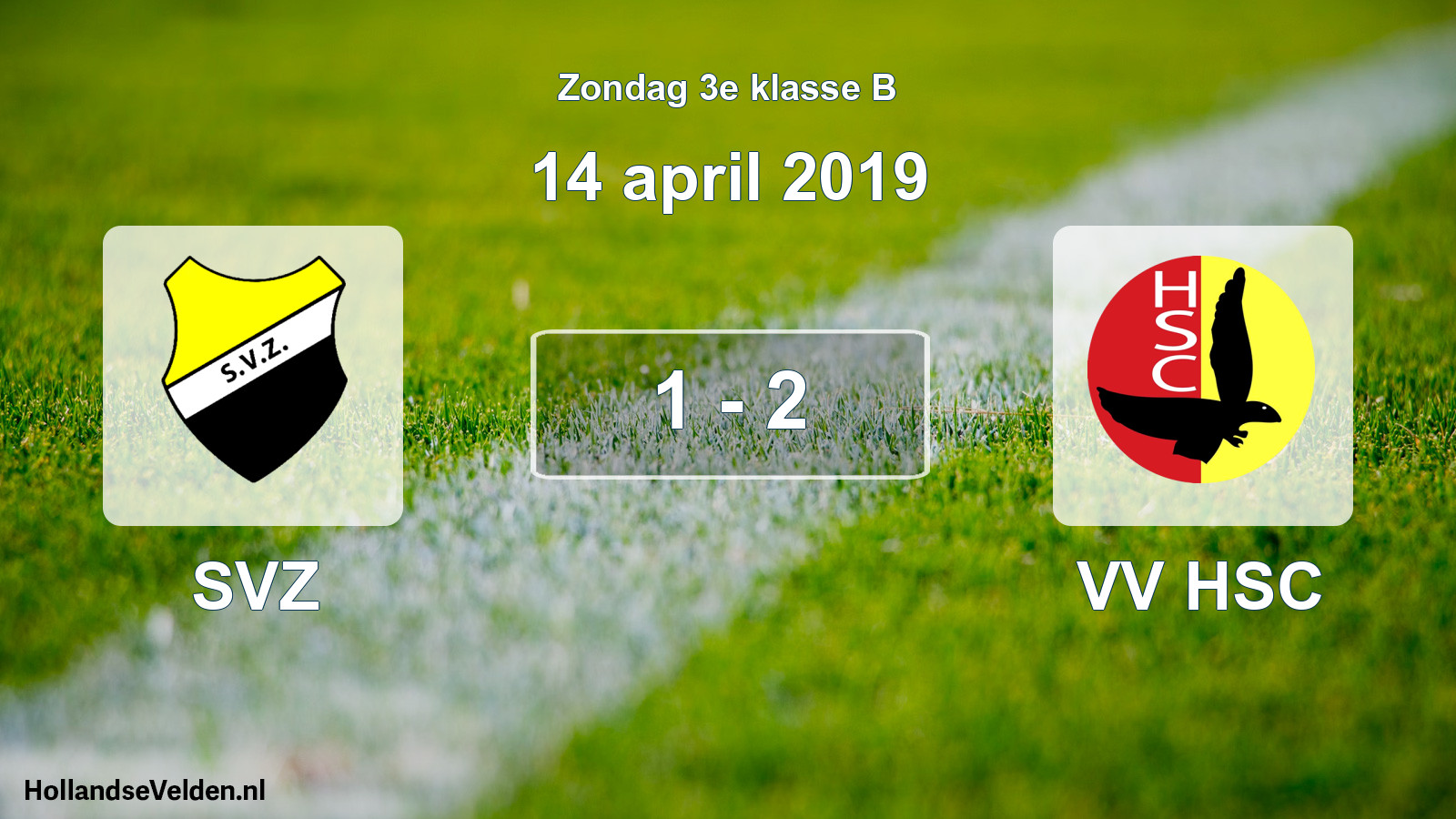 Total number of matches played: SVZ - VV HSC 1 - 2 (14 April 2019)