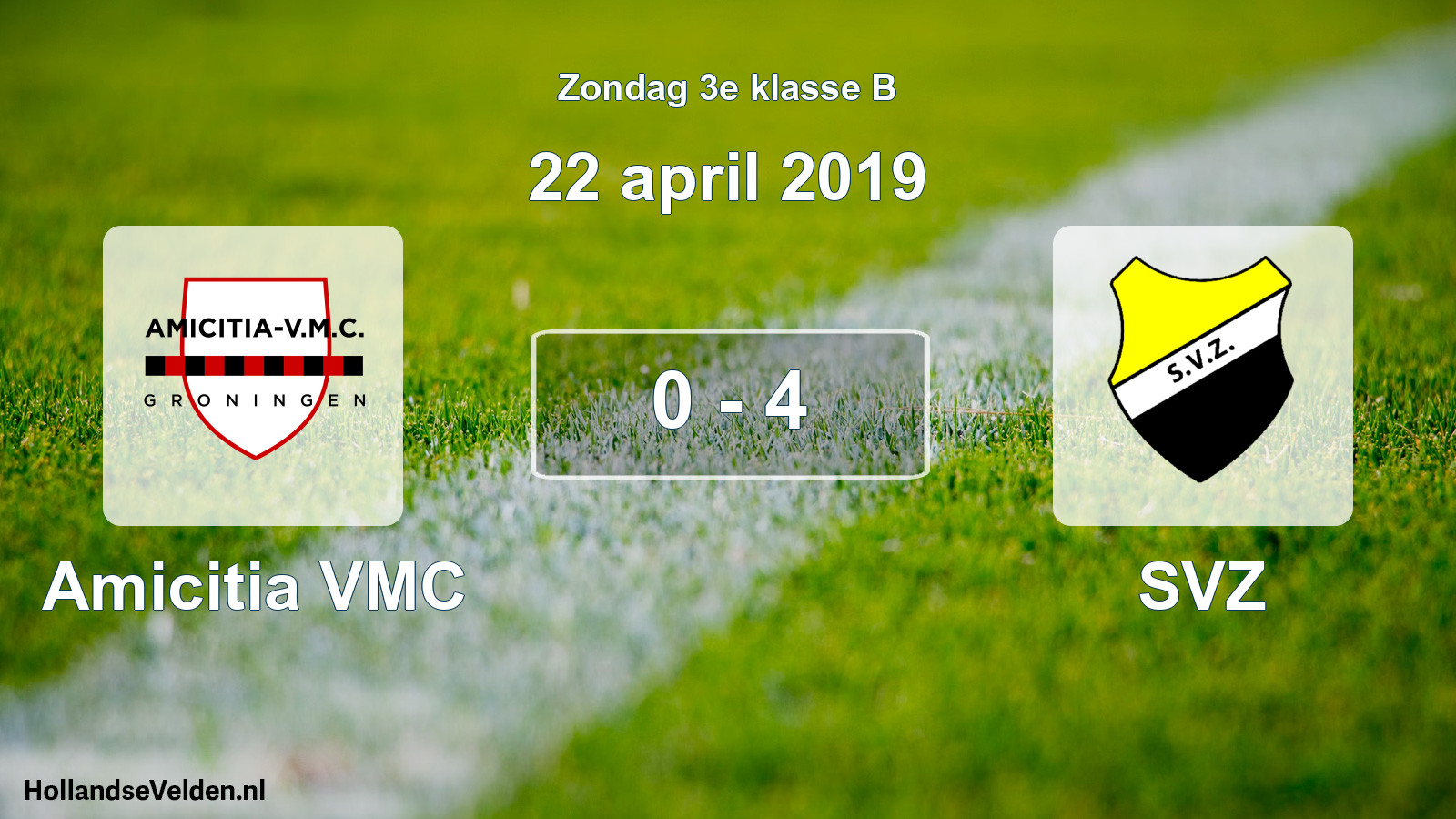 Total number of matches played: Amicitia VMC - SVZ 0 - 4 (22 April 2019)