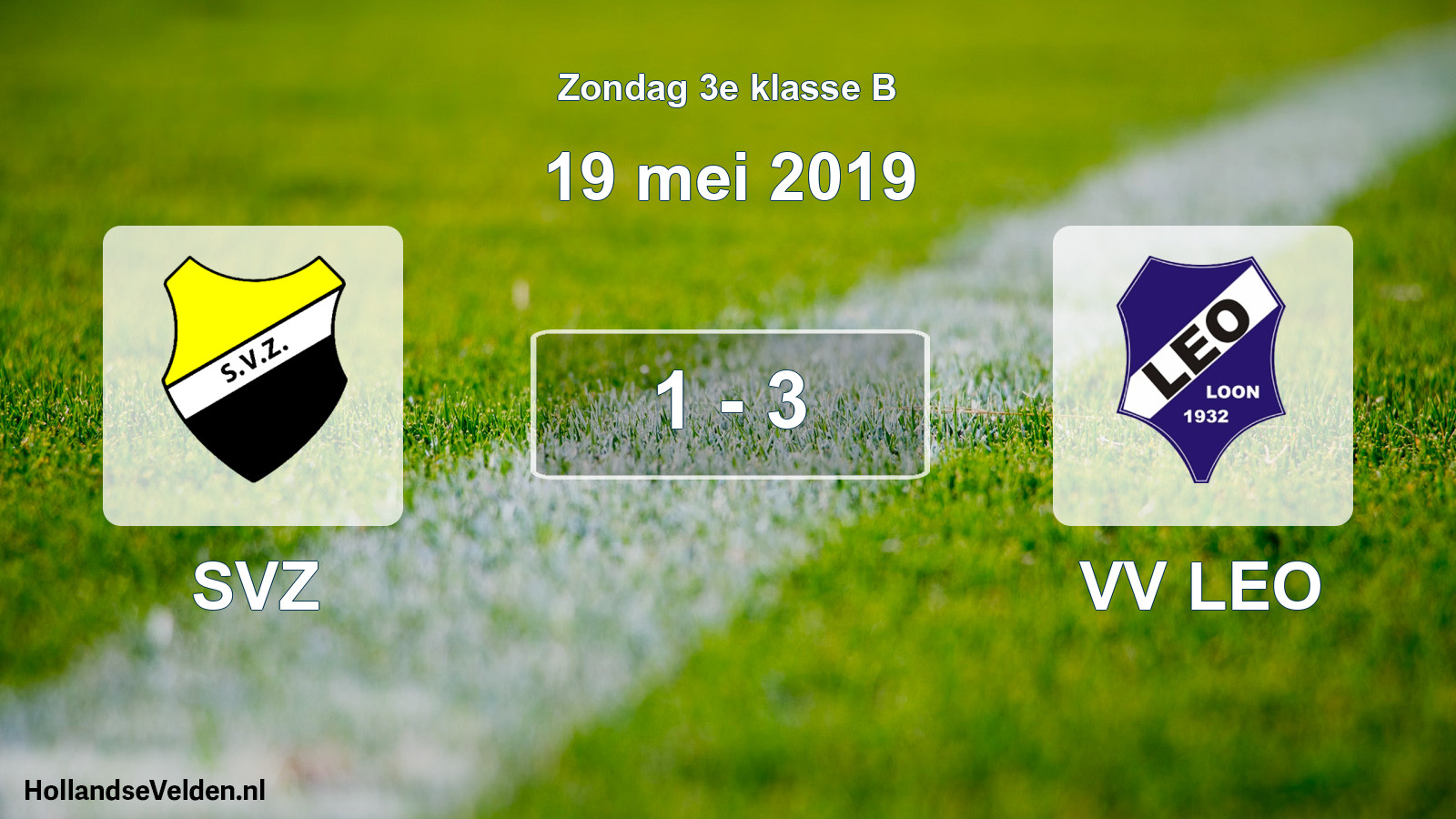 Total number of matches played: SVZ - VV LEO 1 - 3 (19 May 2019)