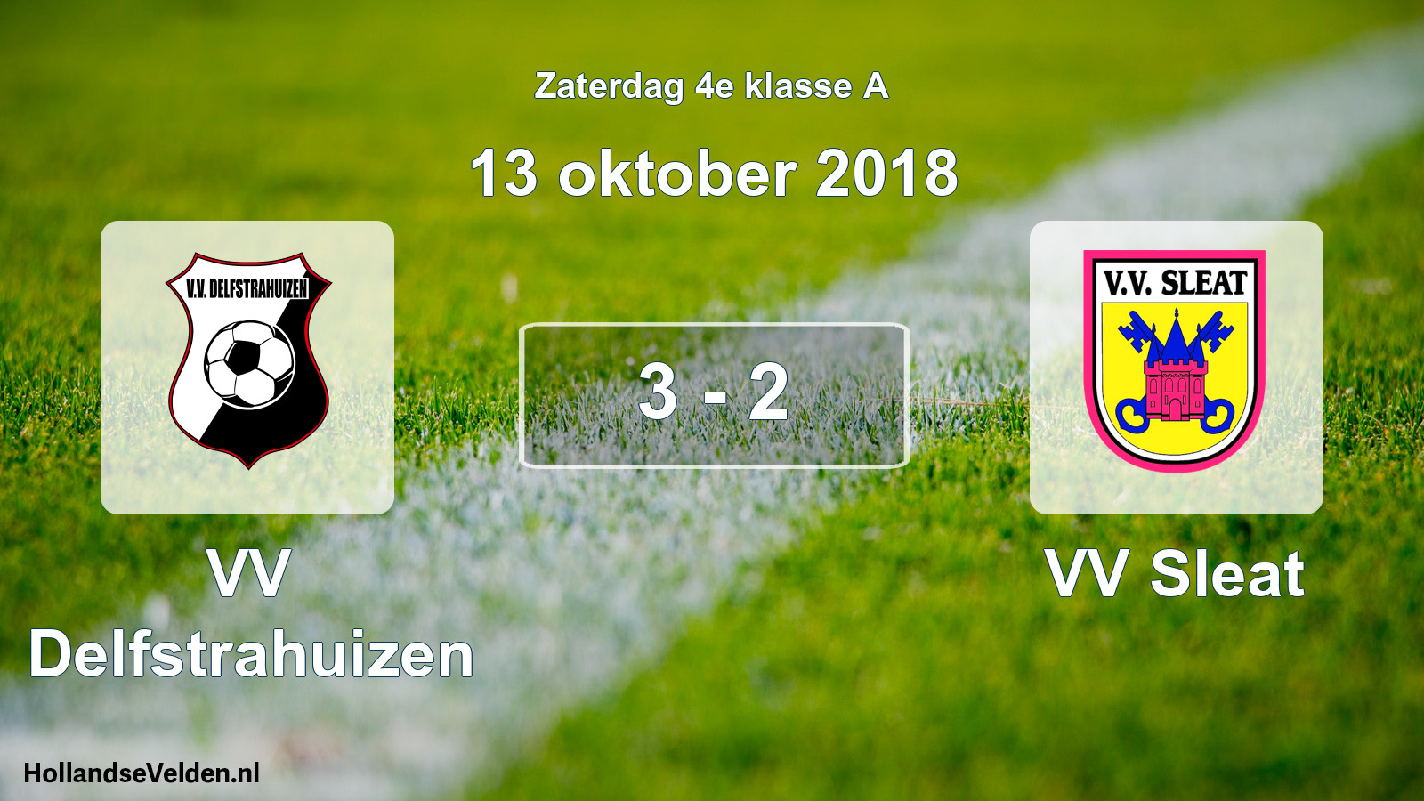 Total number of matches played: VV Delfstrahuizen - VV Sleat 3 - 2 (13 October 2018)