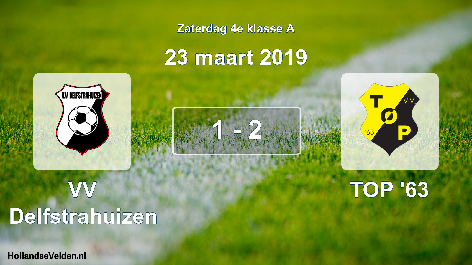 Total number of matches played: VV Delfstrahuizen - TOP '63 1 - 2 (23 March 2019)