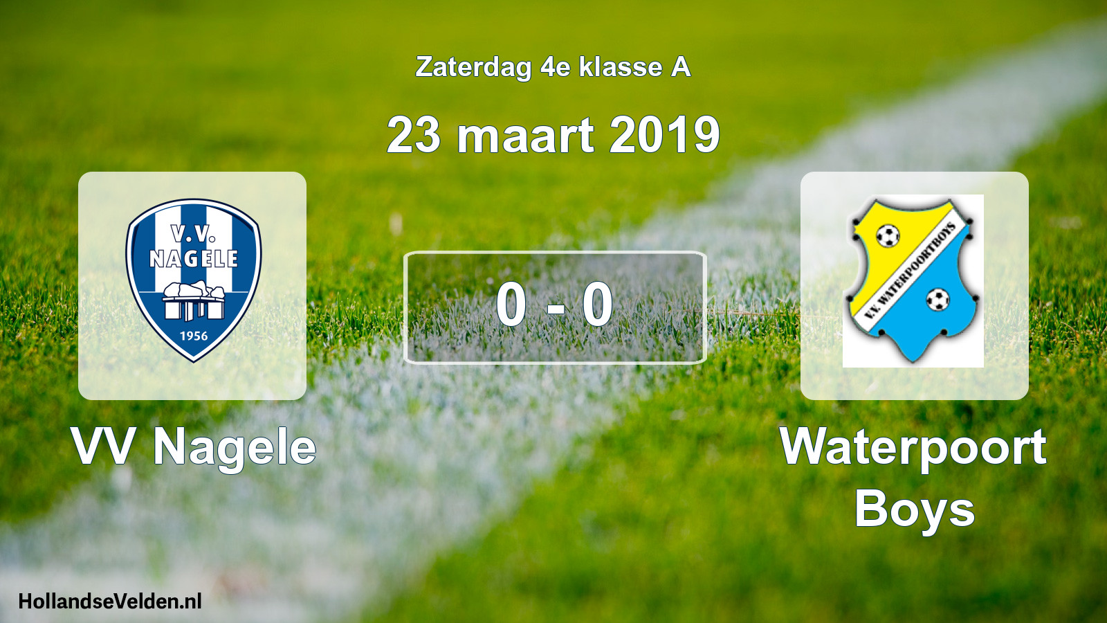 Total number of matches played: VV Nagele - Waterpoort Boys 0 - 0 (23 March 2019)