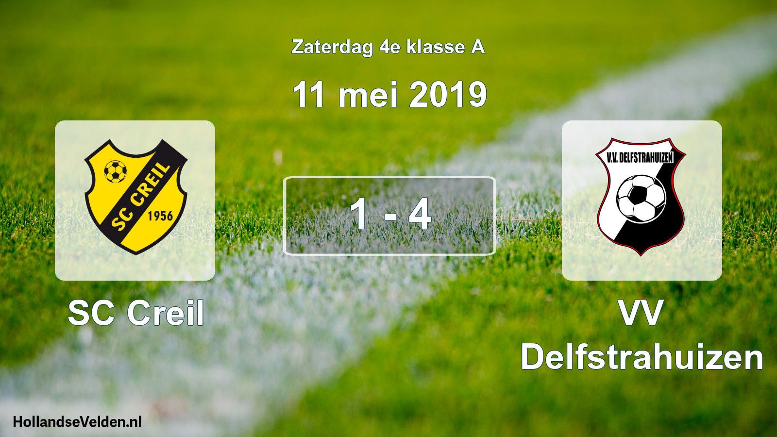 Total number of matches played: SC Creil - VV Delfstrahuizen 1 - 4 (11 May 2019)