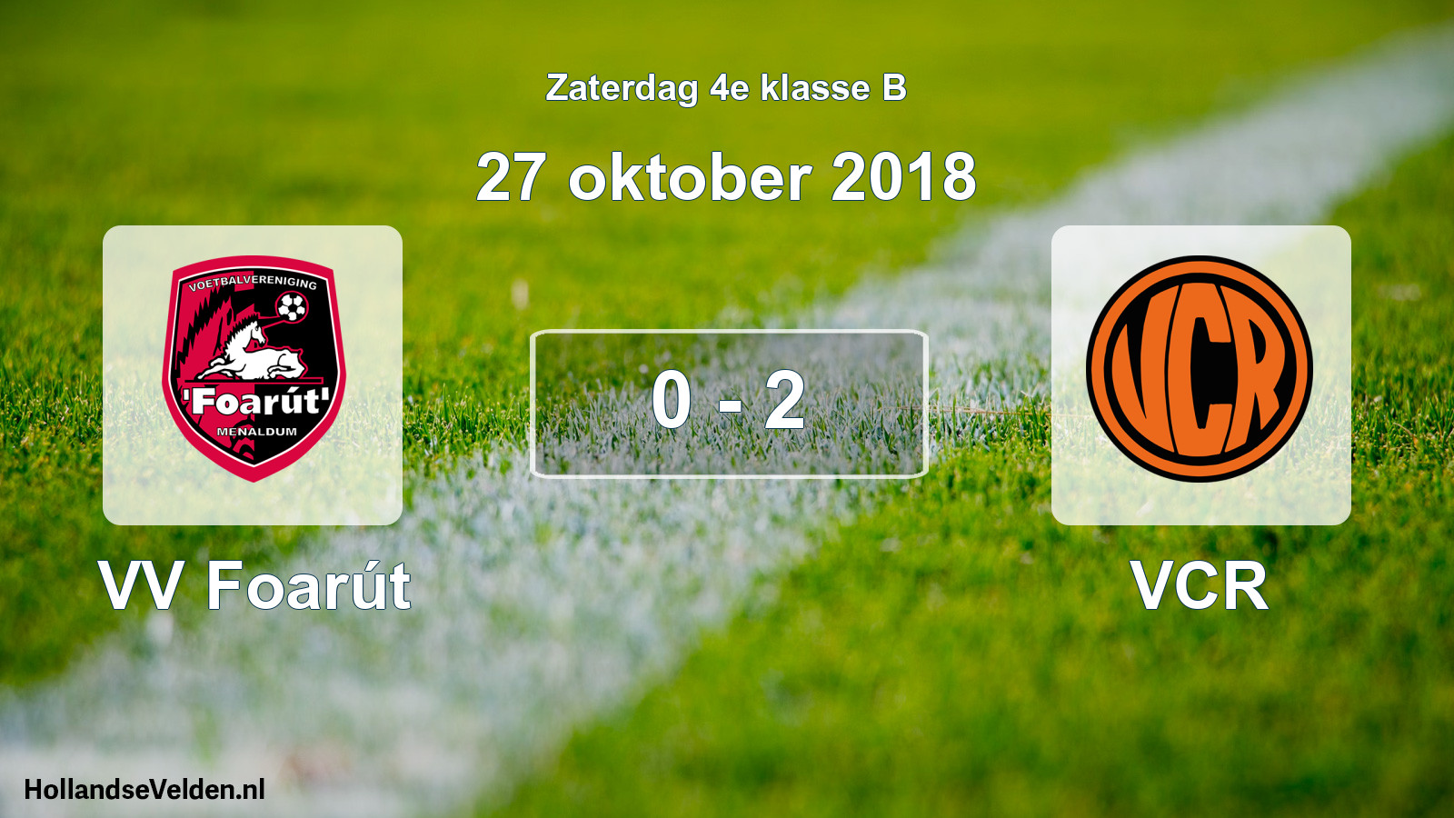 Total number of matches played: VV Foarút - VCR 0 - 2 (27 October 2018)