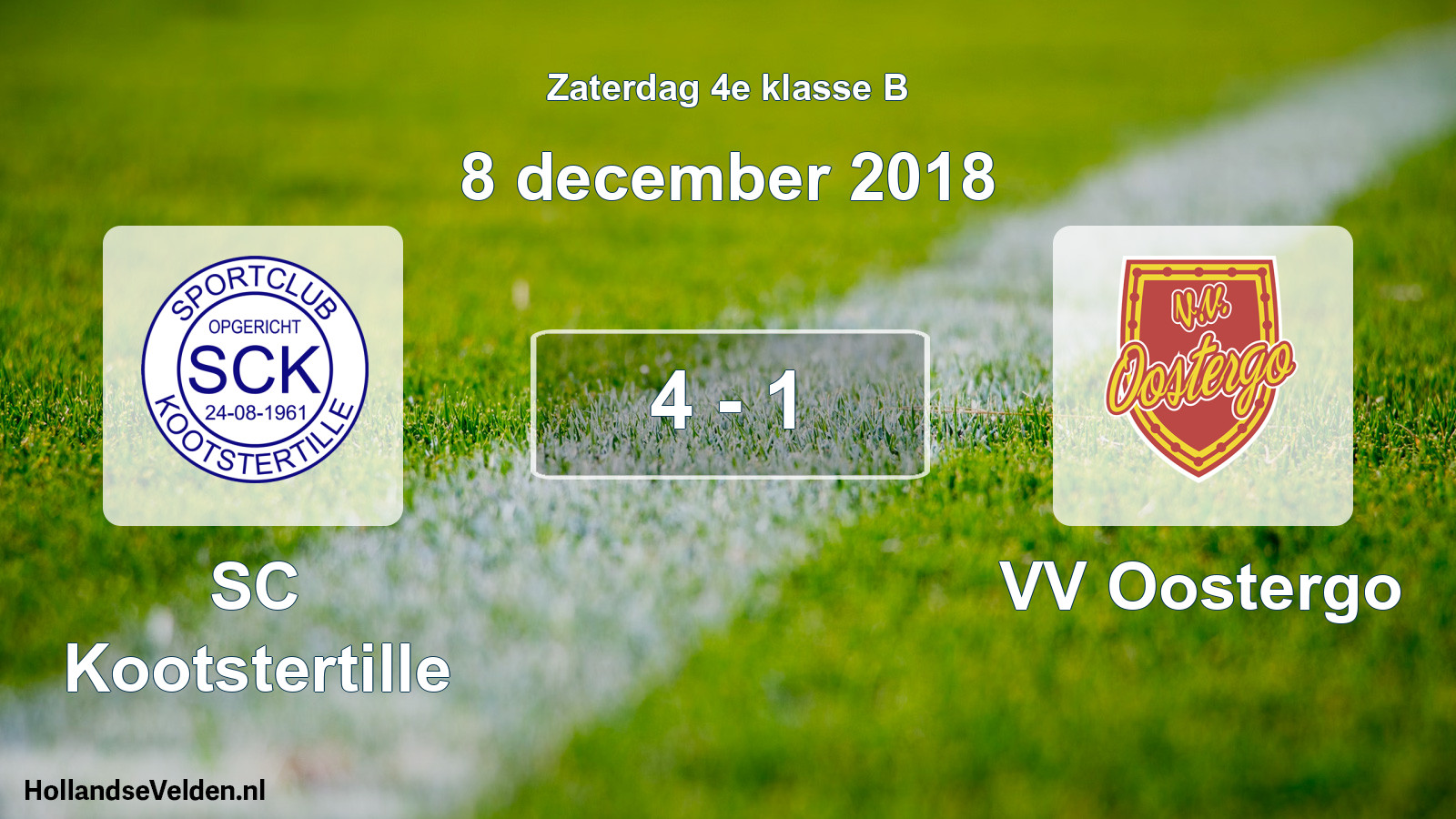 Total number of matches played: SC Kootstertille - VV Oostergo 4 - 1 (8 December 2018)
