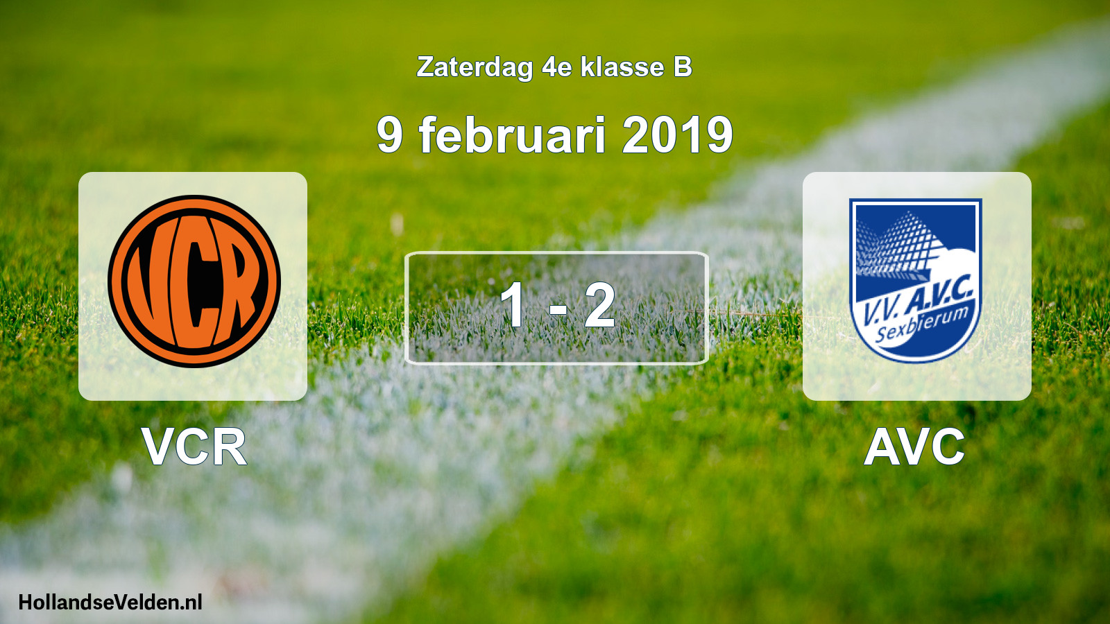 Total number of matches played: VCR - AVC 1 - 2 (9 February 2019)