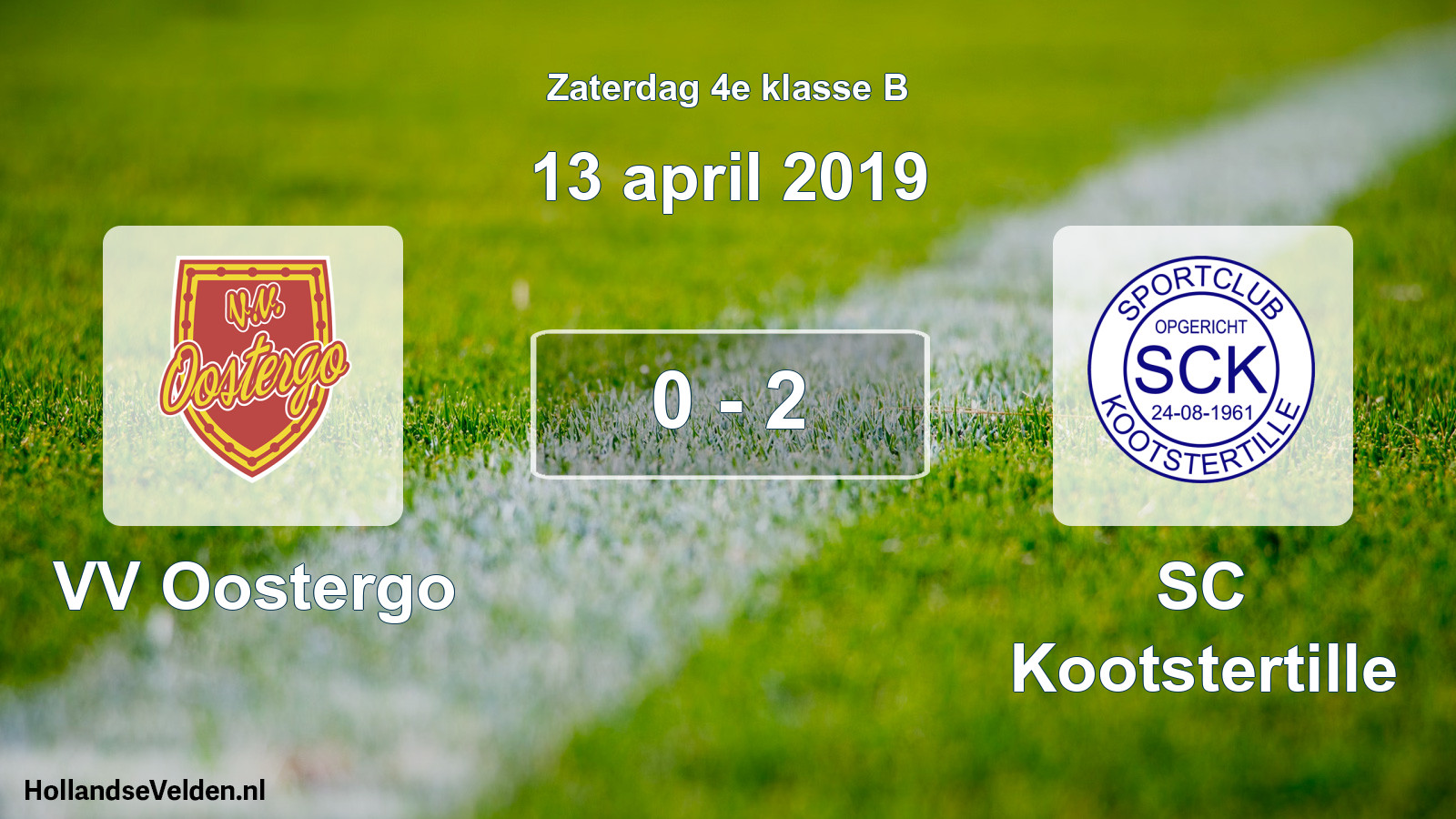 Total number of matches played: VV Oostergo - SC Kootstertille 0 - 2 (13 April 2019)