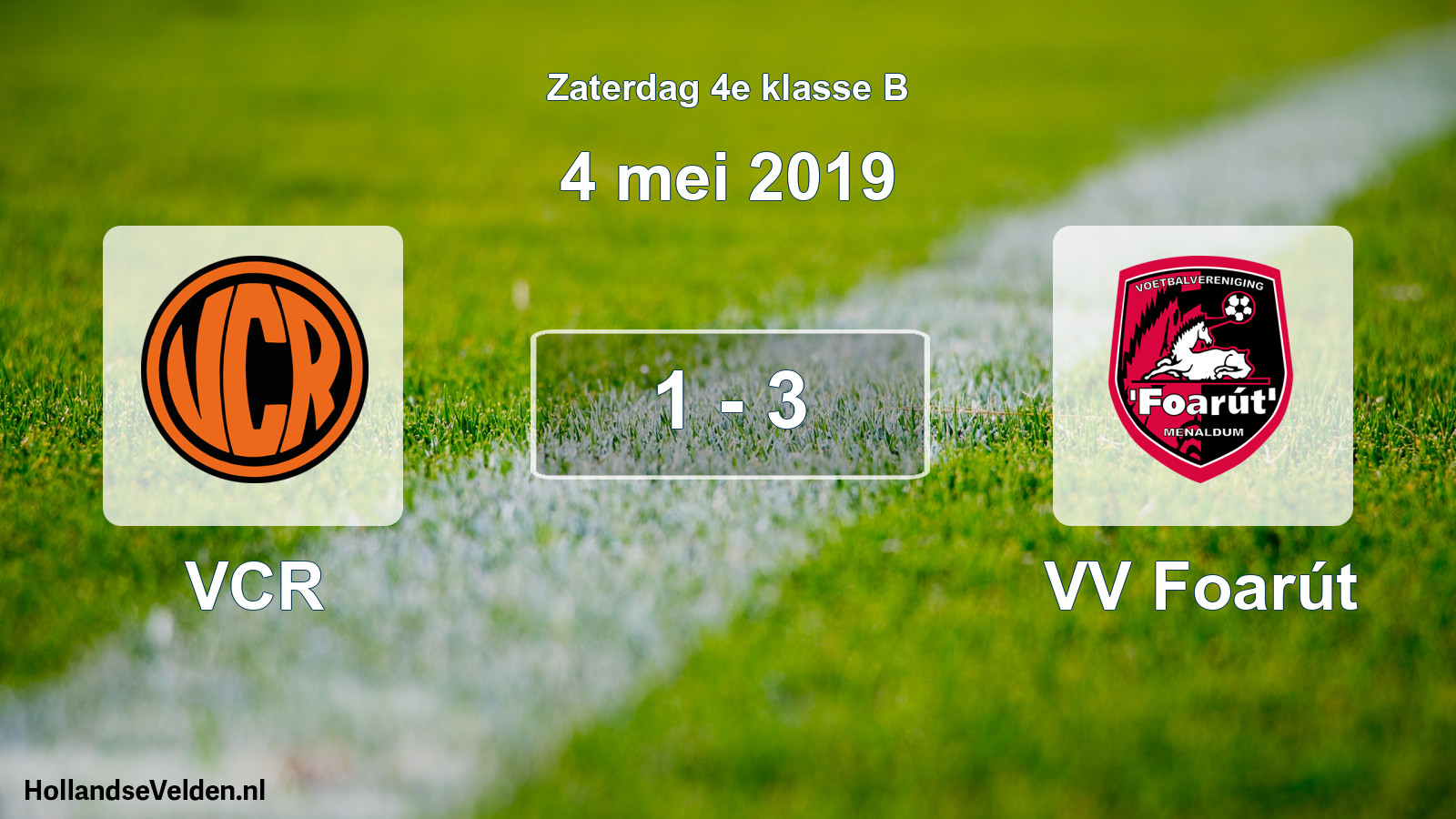 Total number of matches played: VCR - VV Foarút 1 - 3 (4 May 2019)