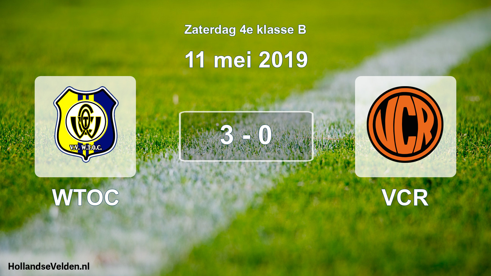 Total number of matches played: WTOC - VCR 3 - 0 (11 May 2019)