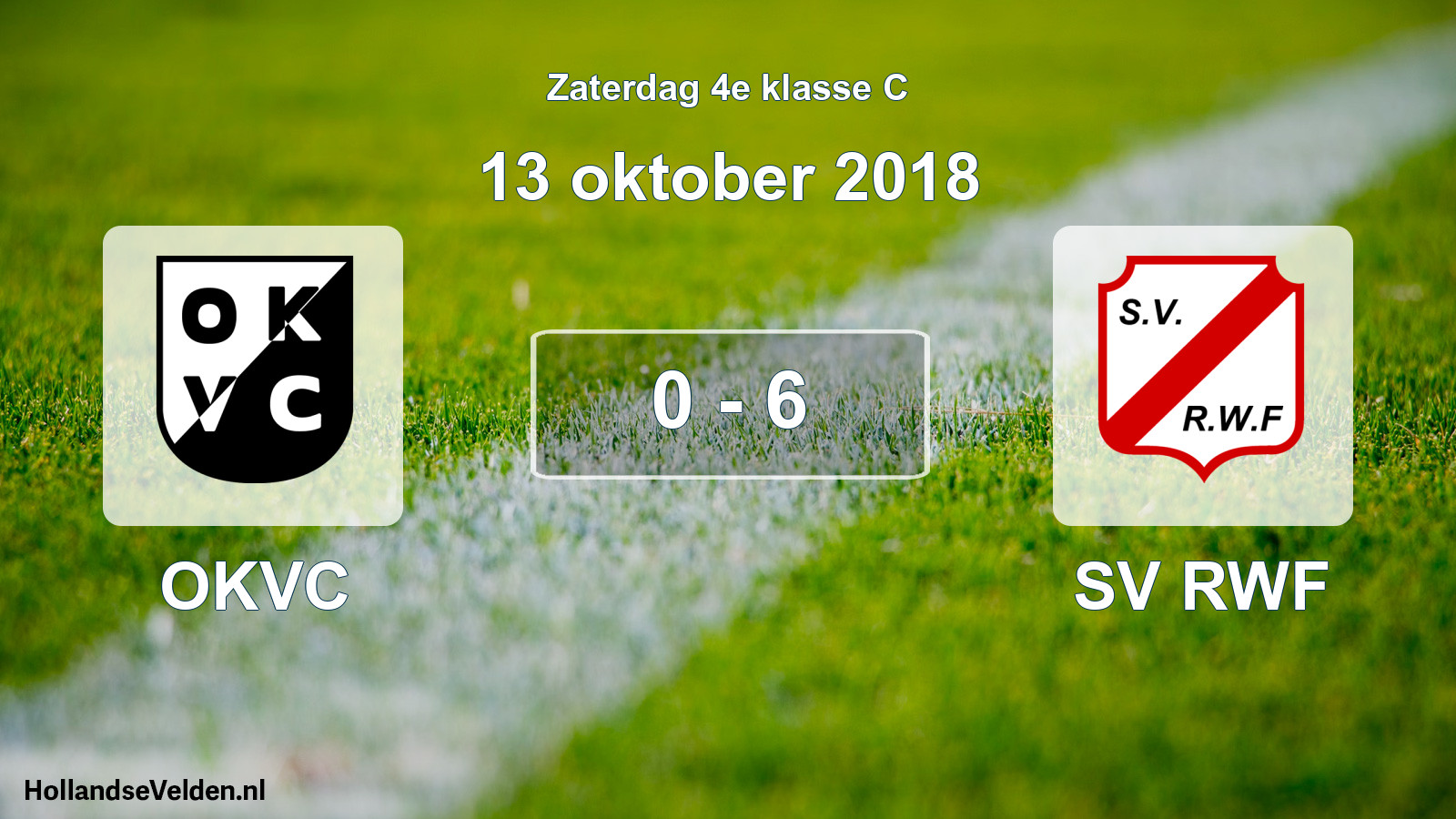 Total number of matches played: OKVC - SV RWF 0 - 6 (13 October 2018)