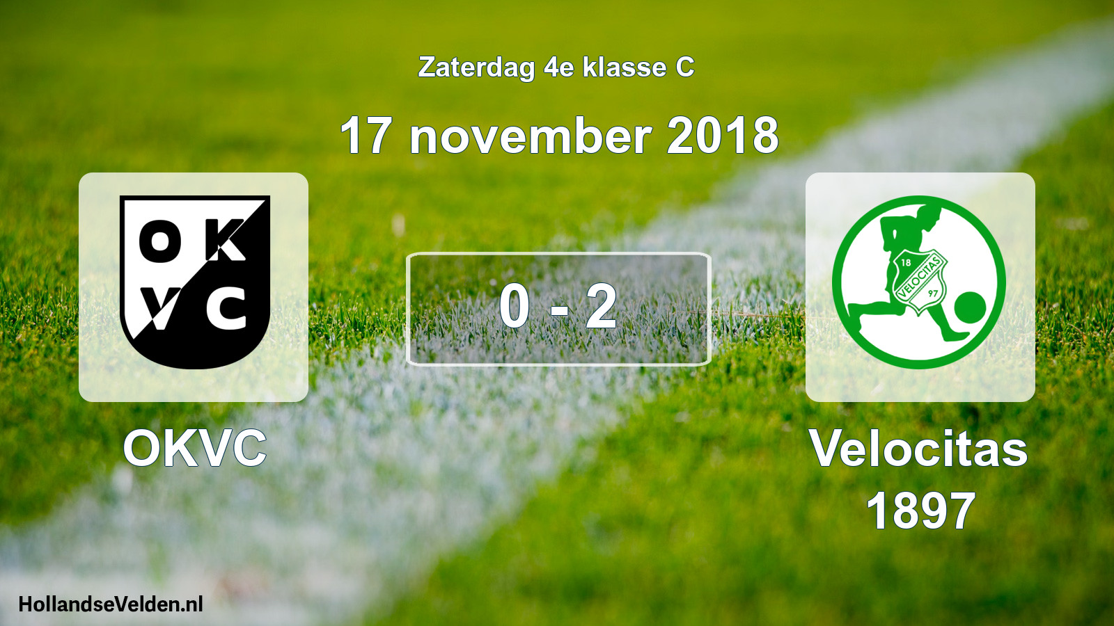 Total number of matches played: OKVC - Velocitas 1897 0 - 2 (17 November 2018)