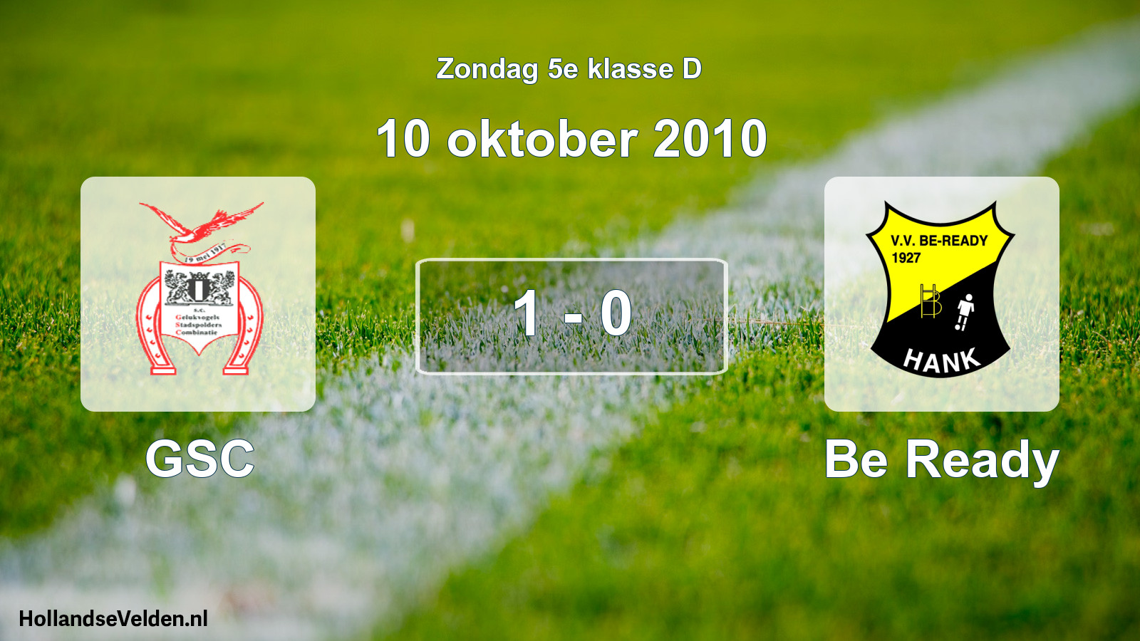 Total number of matches played: GSC - Be Ready 1 - 0 (10 October 2010)