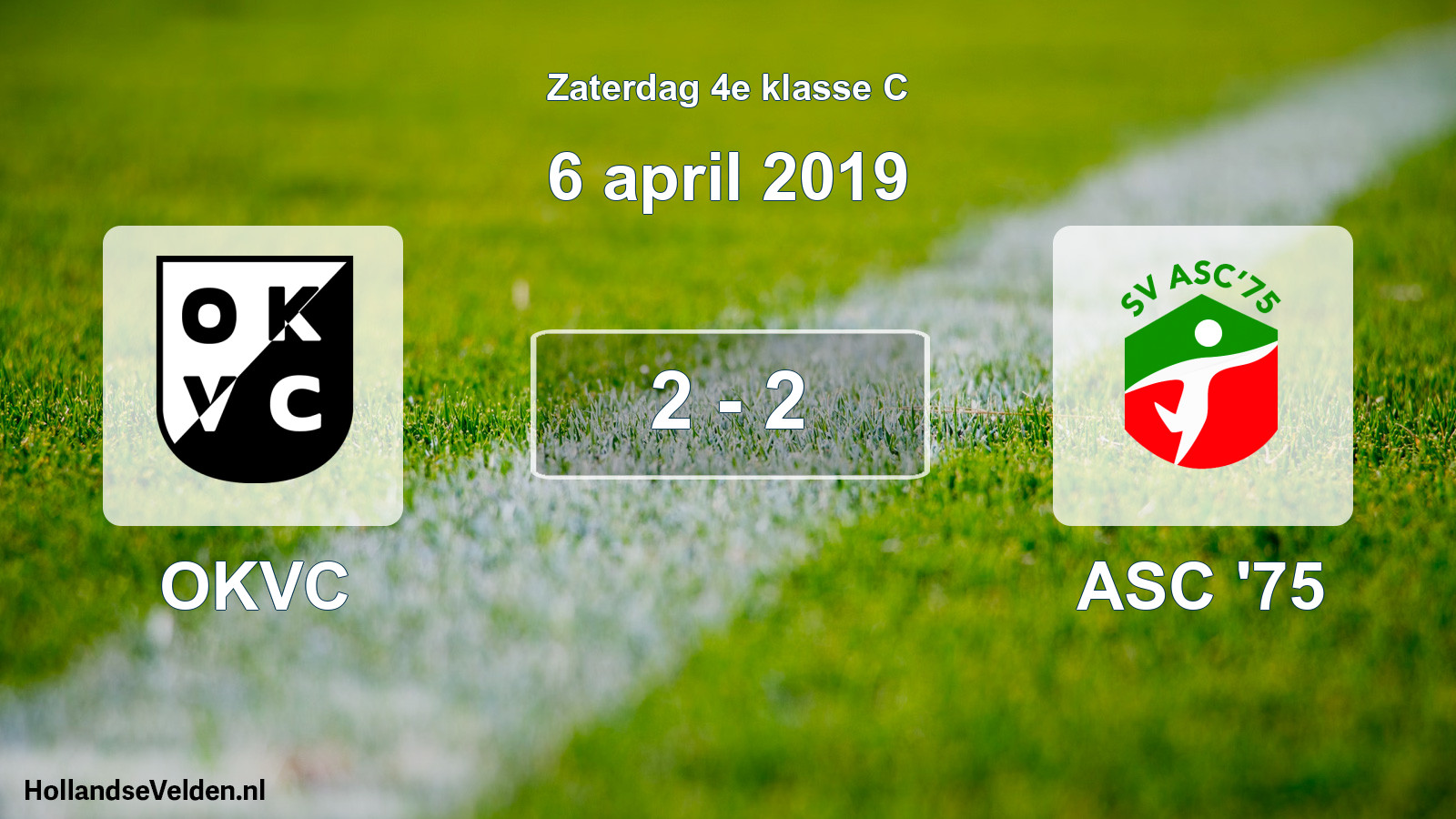 Total number of matches played: OKVC - ASC '75 2 - 2 (6 April 2019)