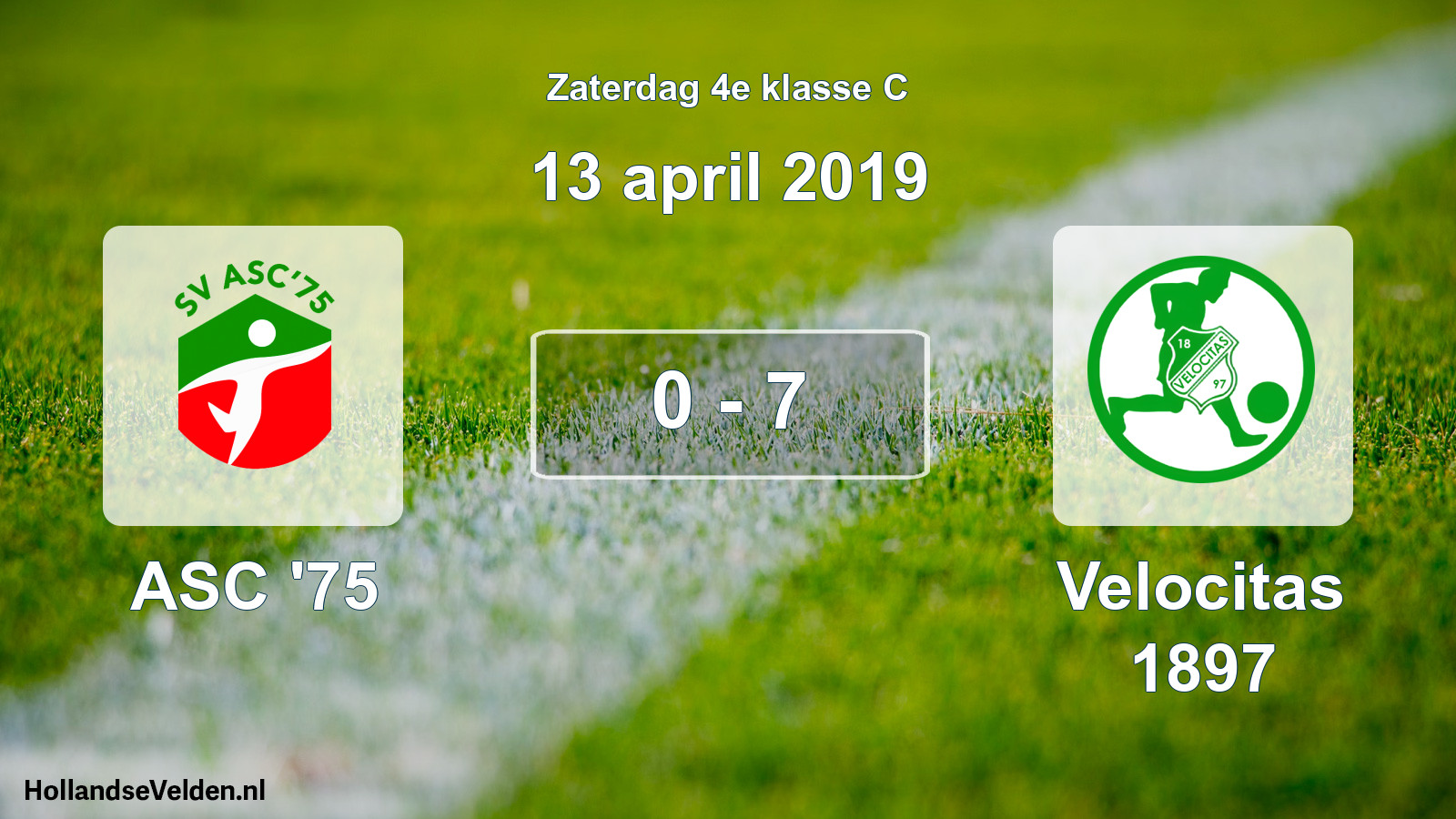 Total number of matches played: ASC '75 - Velocitas 1897 0 - 7 (13 April 2019)