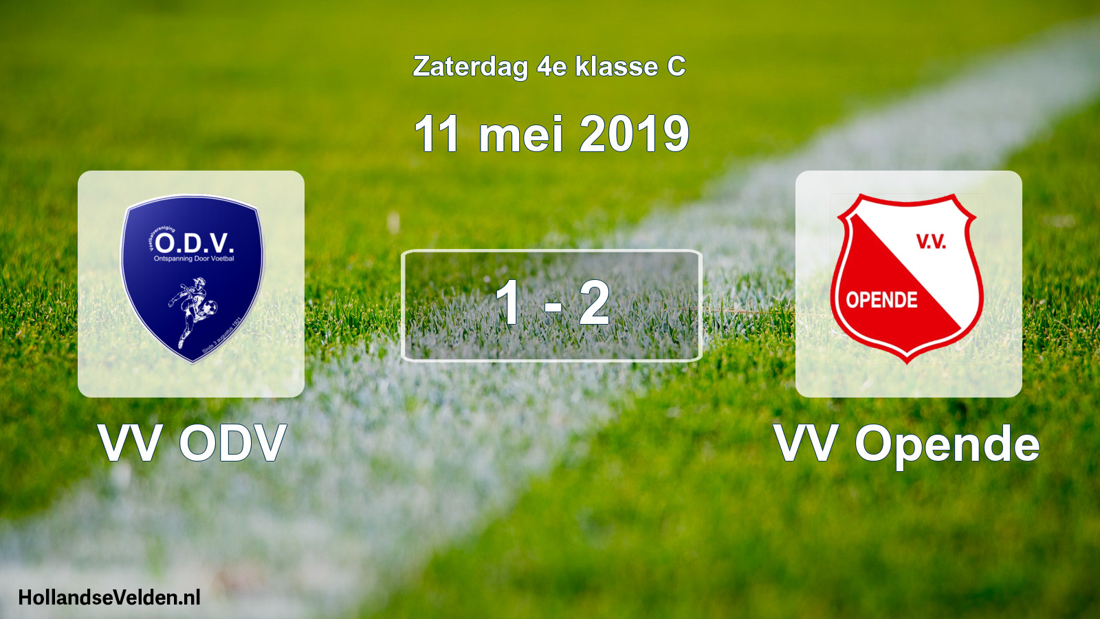 Total number of matches played: VV ODV - VV Opende 1 - 2 (11 May 2019)