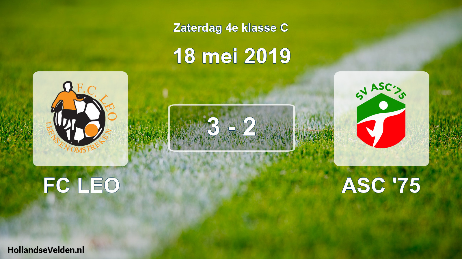 Total number of matches played: FC LEO - ASC '75 3 - 2 (18 May 2019)