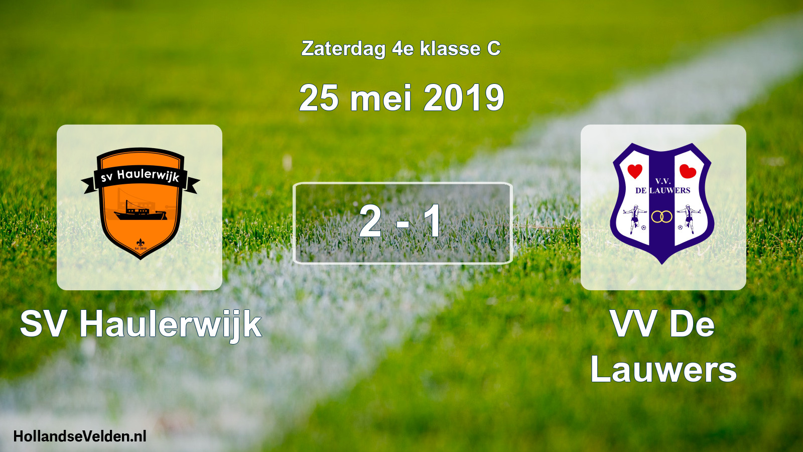 Total number of matches played: SV Haulerwijk - VV De Lauwers 2 - 1 (25 May 2019)