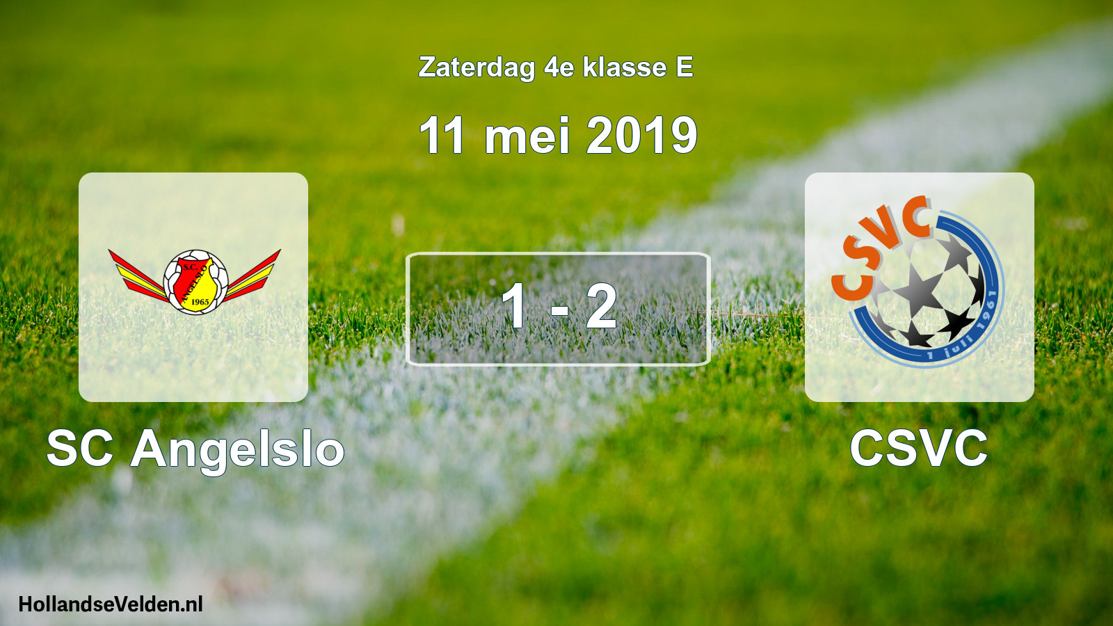 Total number of matches played: SC Angelslo - CSVC 1 - 2 (11 May 2019)