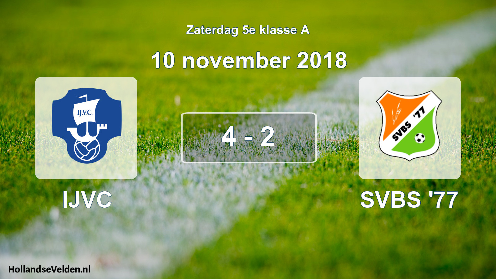 Total number of matches played: IJVC - SVBS '77 4 - 2 (10 November 2018)