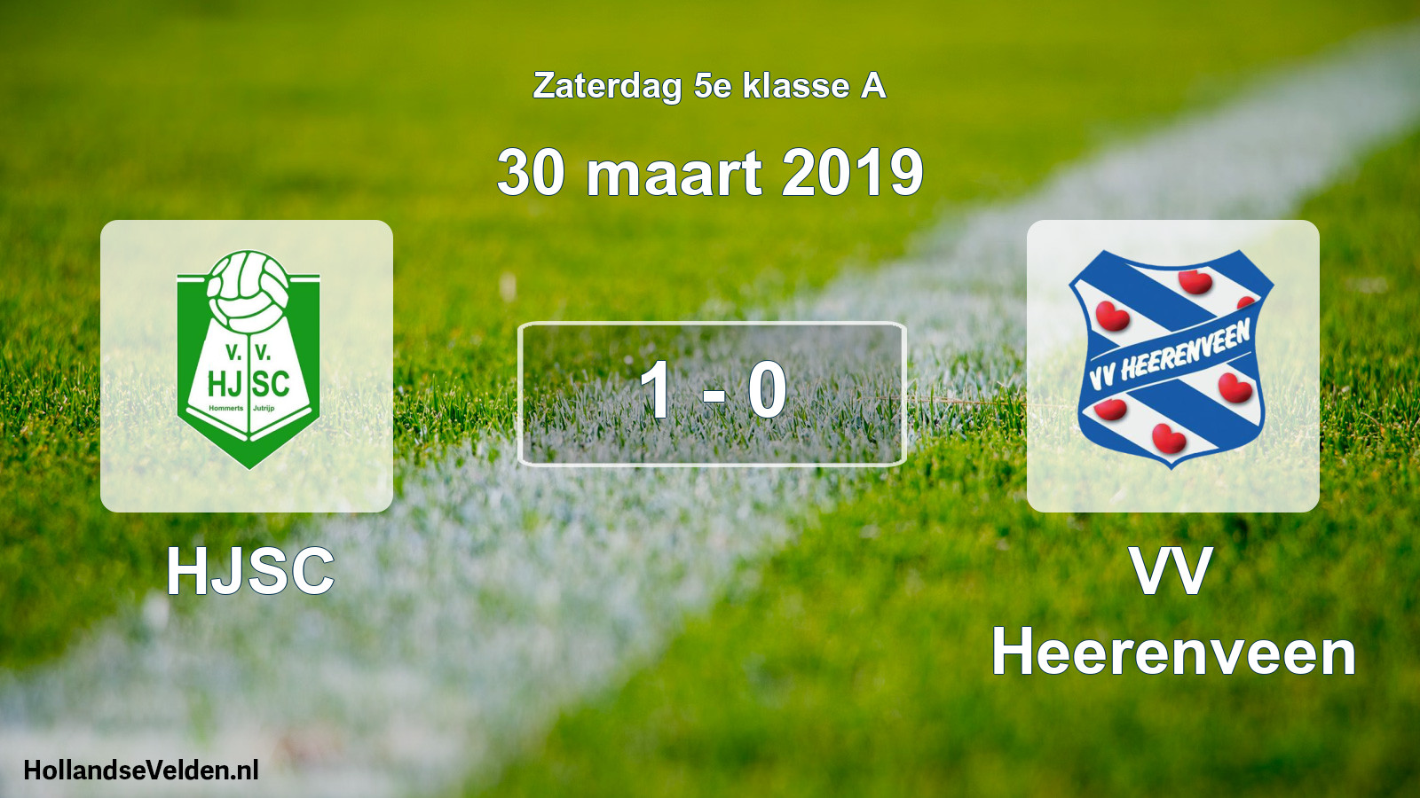 Total number of matches played: HJSC - VV Heerenveen 1 - 0 (30 March 2019)
