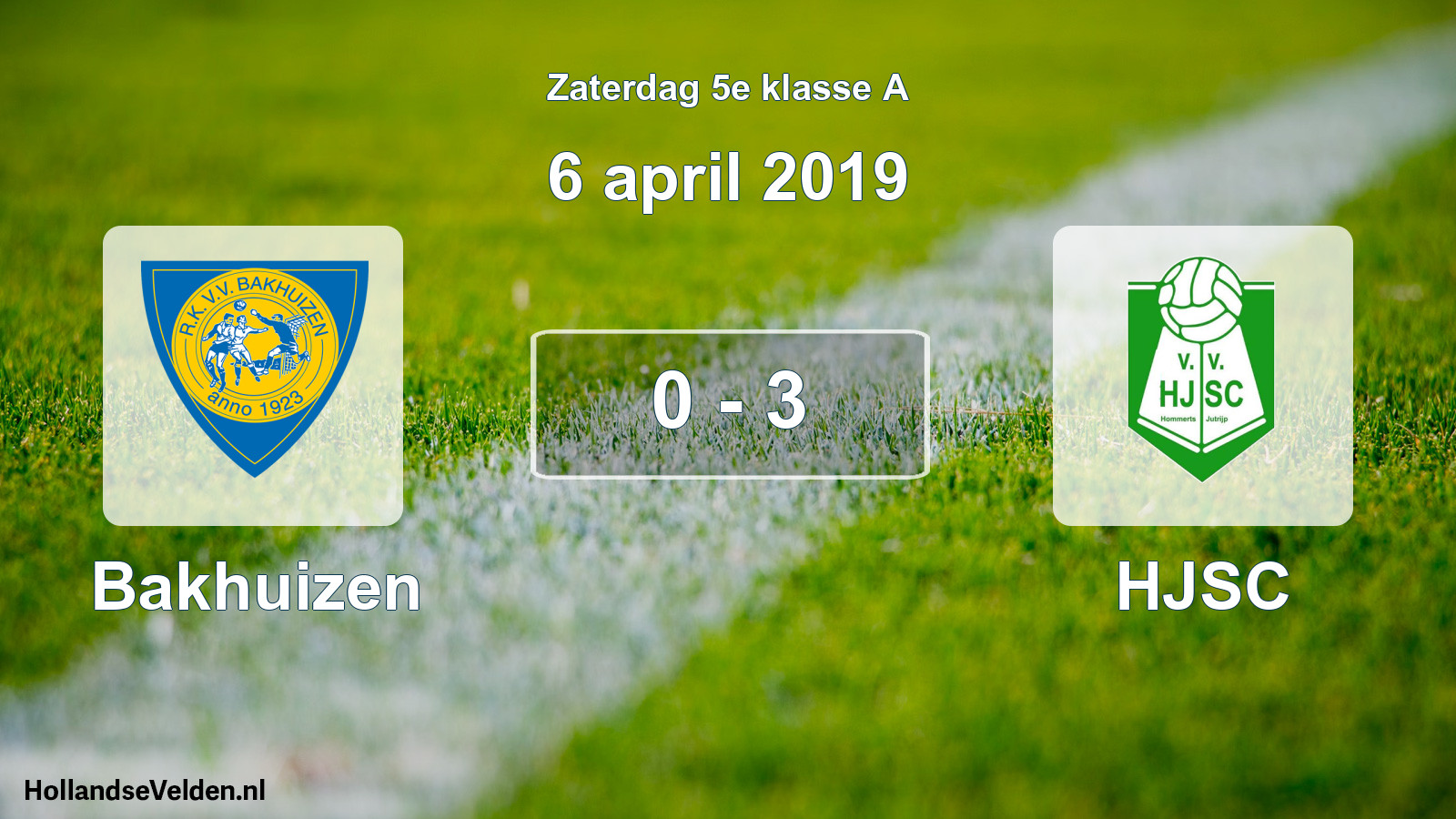 Total number of matches played: Bakhuizen - HJSC 0 - 3 (6 April 2019)