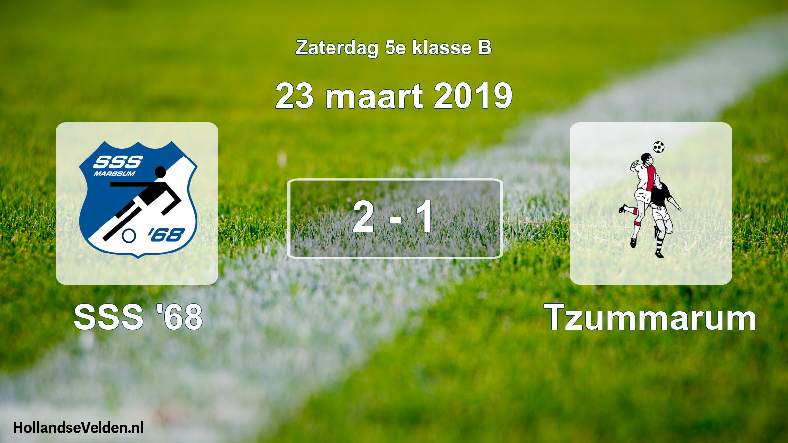 Total number of matches played: SSS '68 - Tzummarum 2 - 1 (23 March 2019)