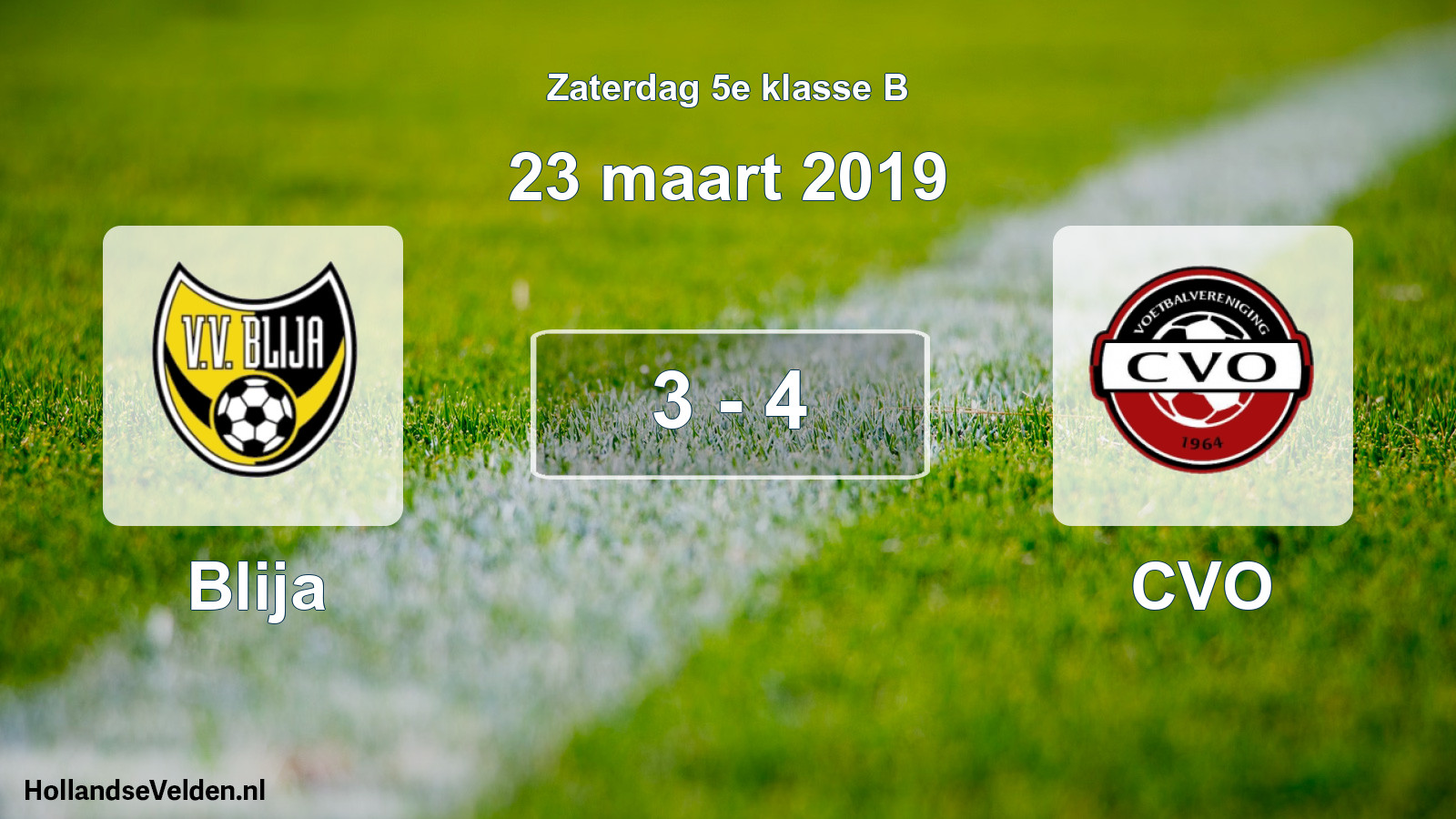 Total number of matches played: Blija - CVO 3 - 4 (23 March 2019)